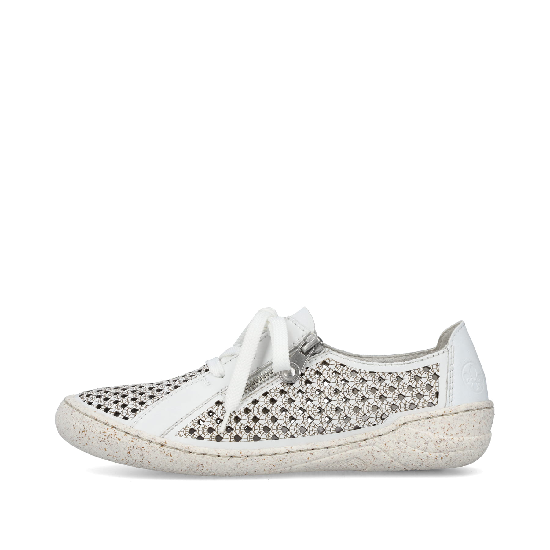 Rieker Damen Schnürschuhe reinweiß
