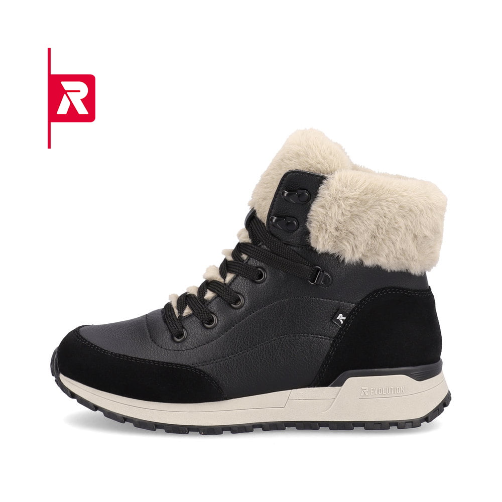 Rieker EVOLUTION Damen Stiefel midnight-black stone-grey