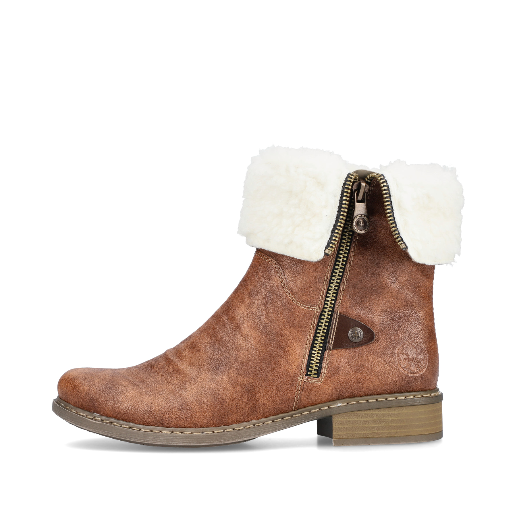 Rieker Damen Kurzstiefel kastanienbraun