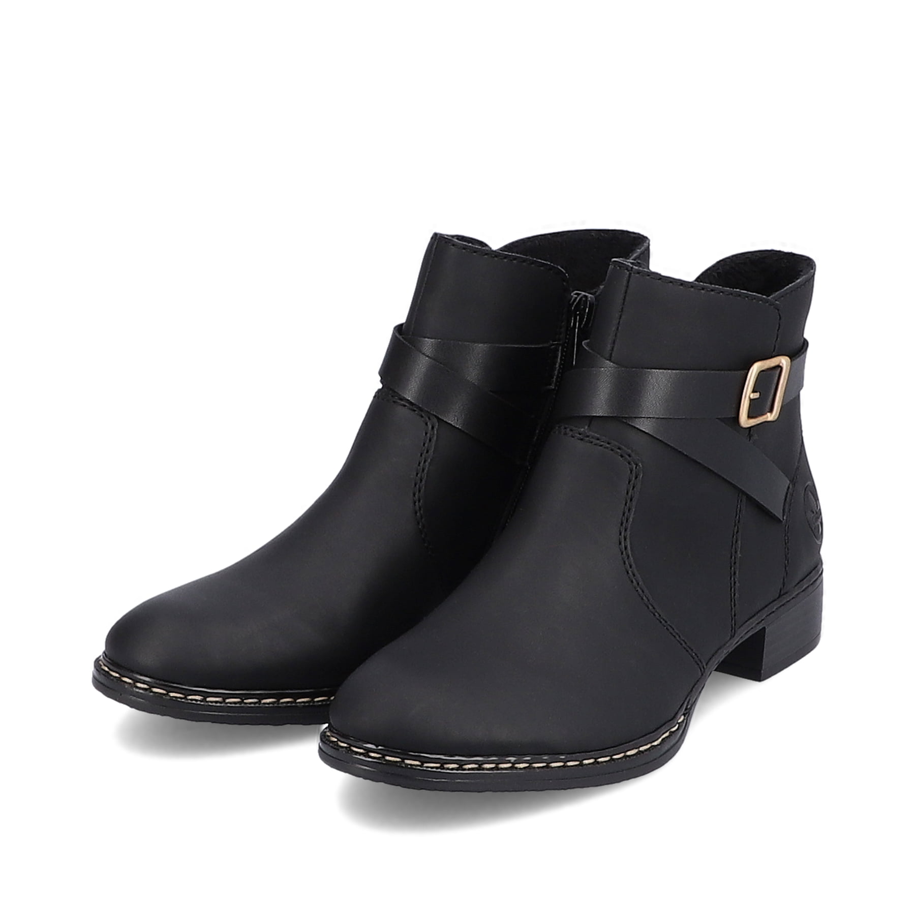 Rieker Damen Stiefeletten tiefschwarz