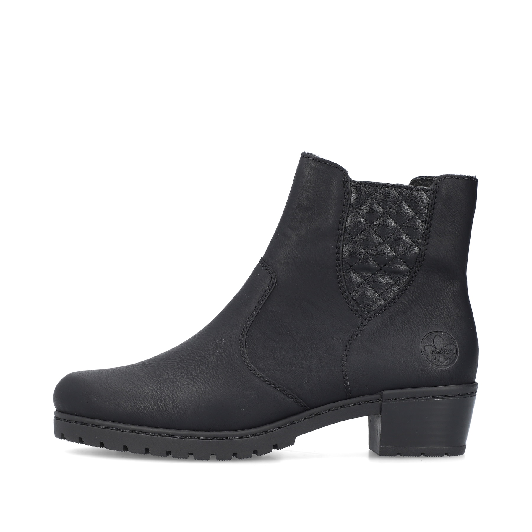 Rieker Damen Stiefeletten tiefschwarz