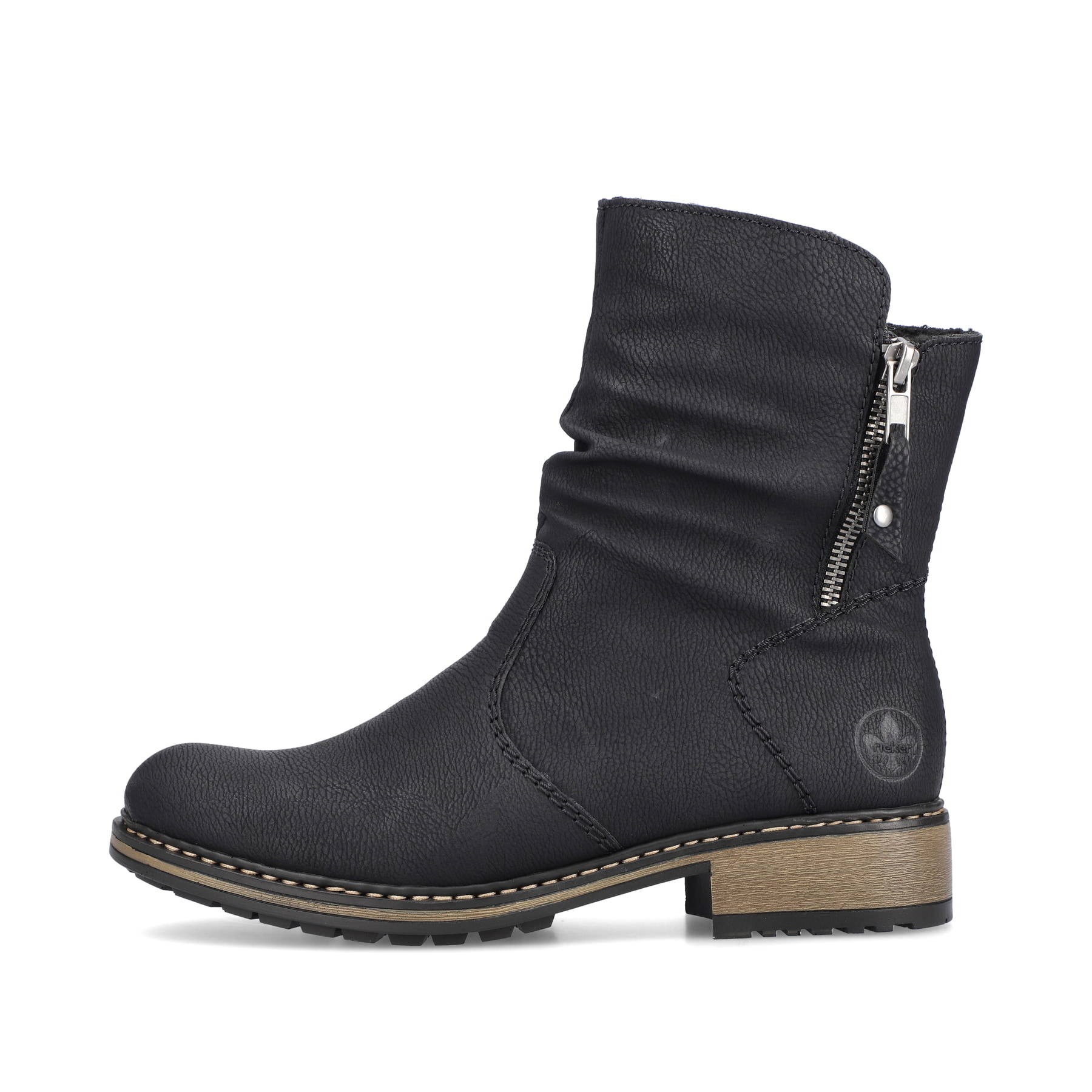 Rieker Damen Kurzstiefel graphitschwarz