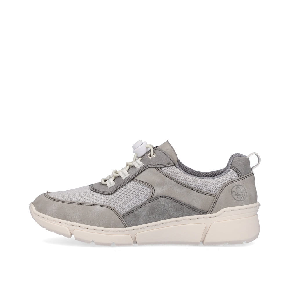 Rieker Damen Slipper stahlgrau