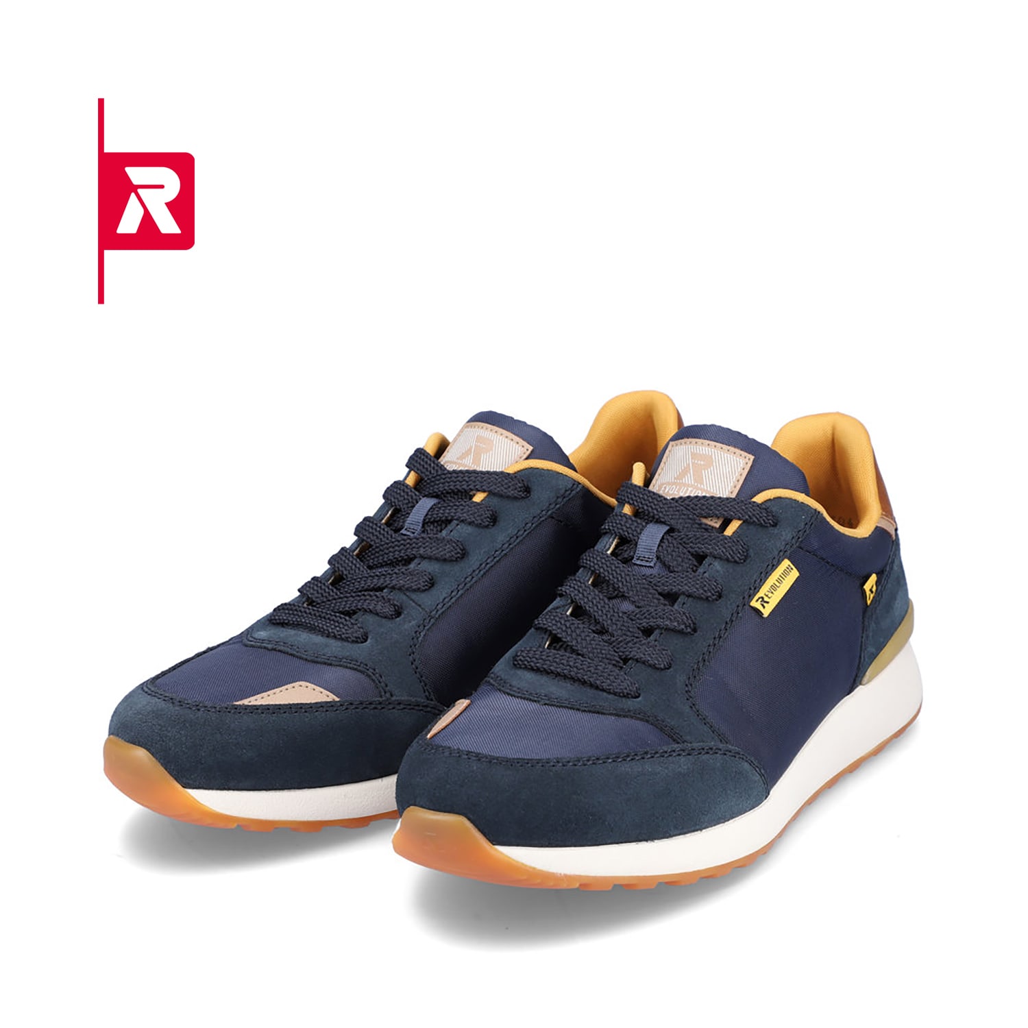 Rieker EVOLUTION Herren Sneaker navy-blue honey