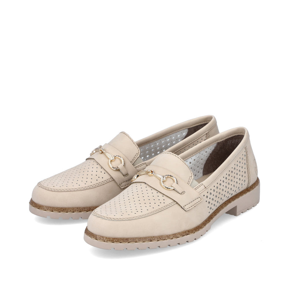 Rieker Damen Loafers hellbeige