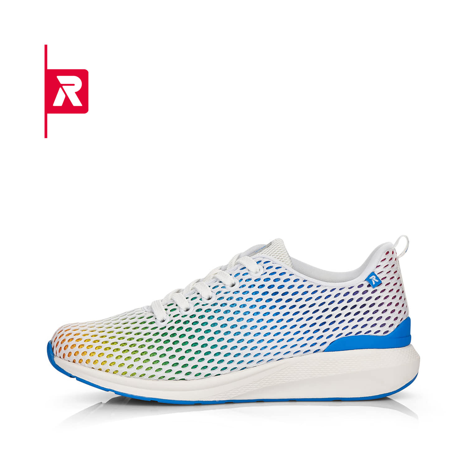 Rieker EVOLUTION Damen Sneaker crystal-white rainbow