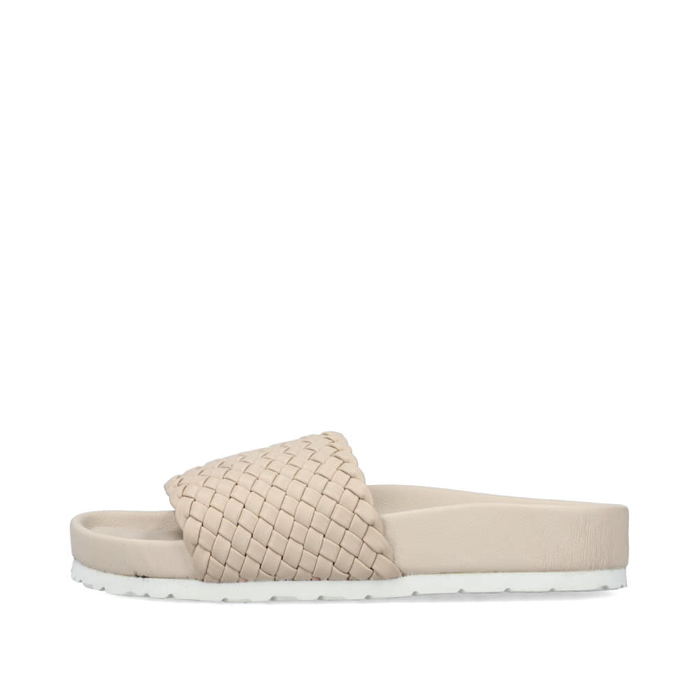 Rieker Damen Pantoletten hellbeige