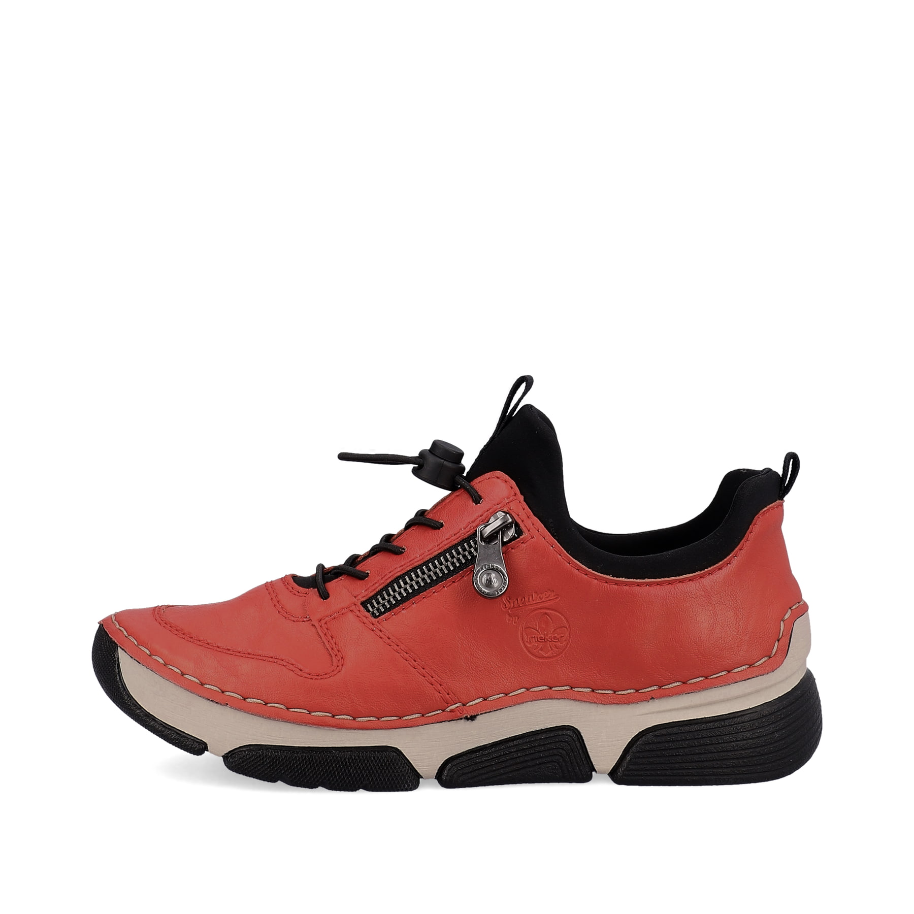 Rieker Damen Slipper erdbeerrot