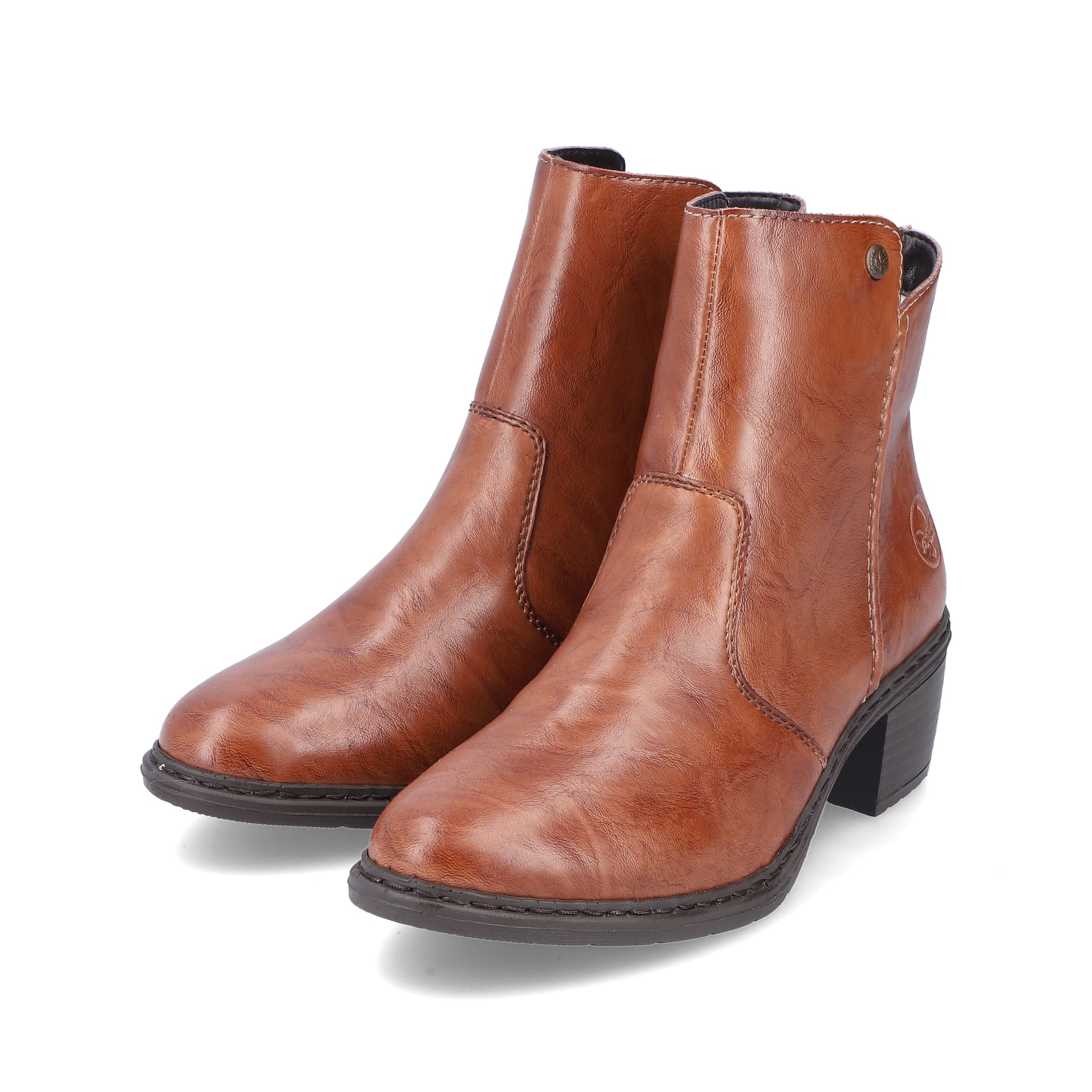Rieker Damen Stiefeletten kupferbraun