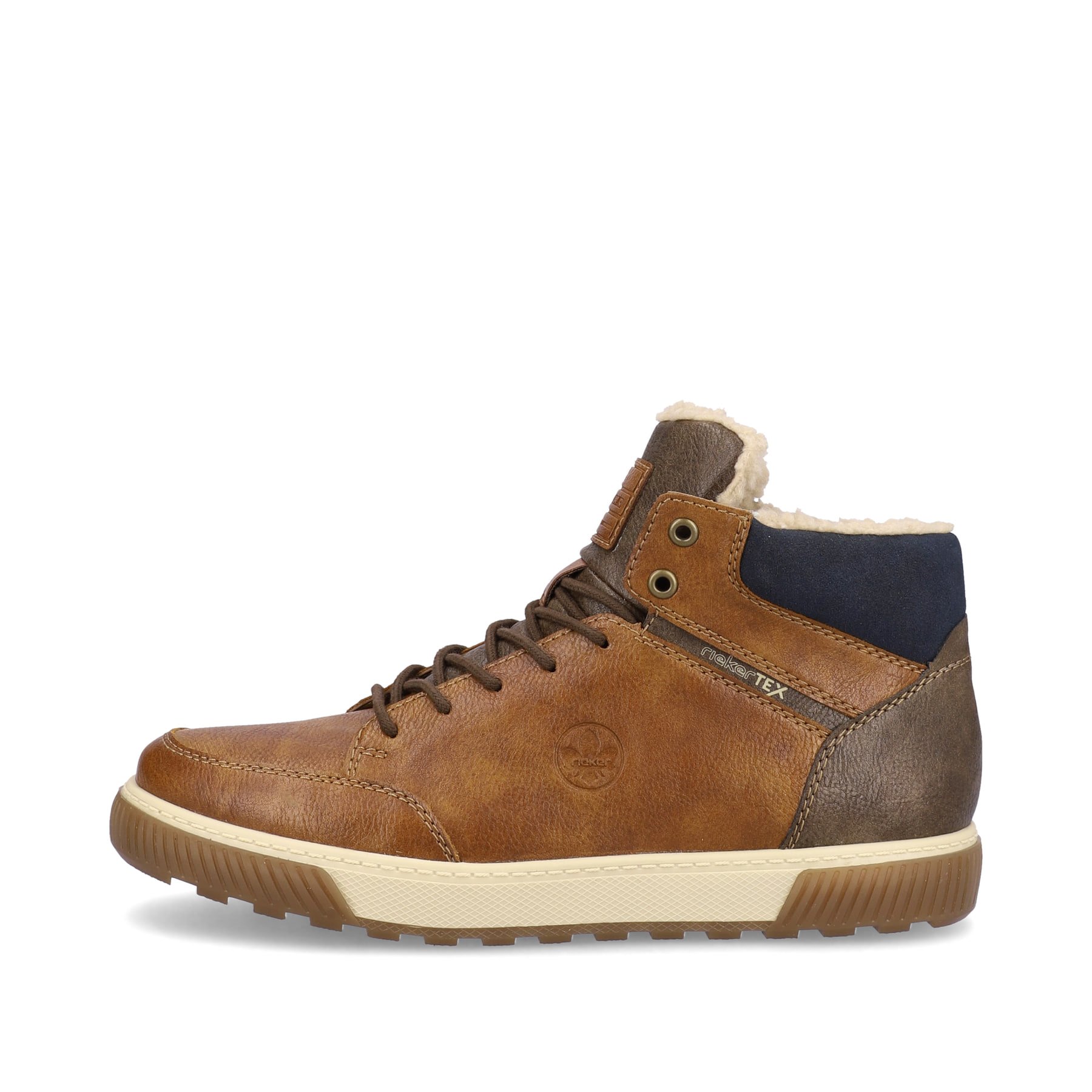Rieker Herren Schnürstiefel nougatbraun