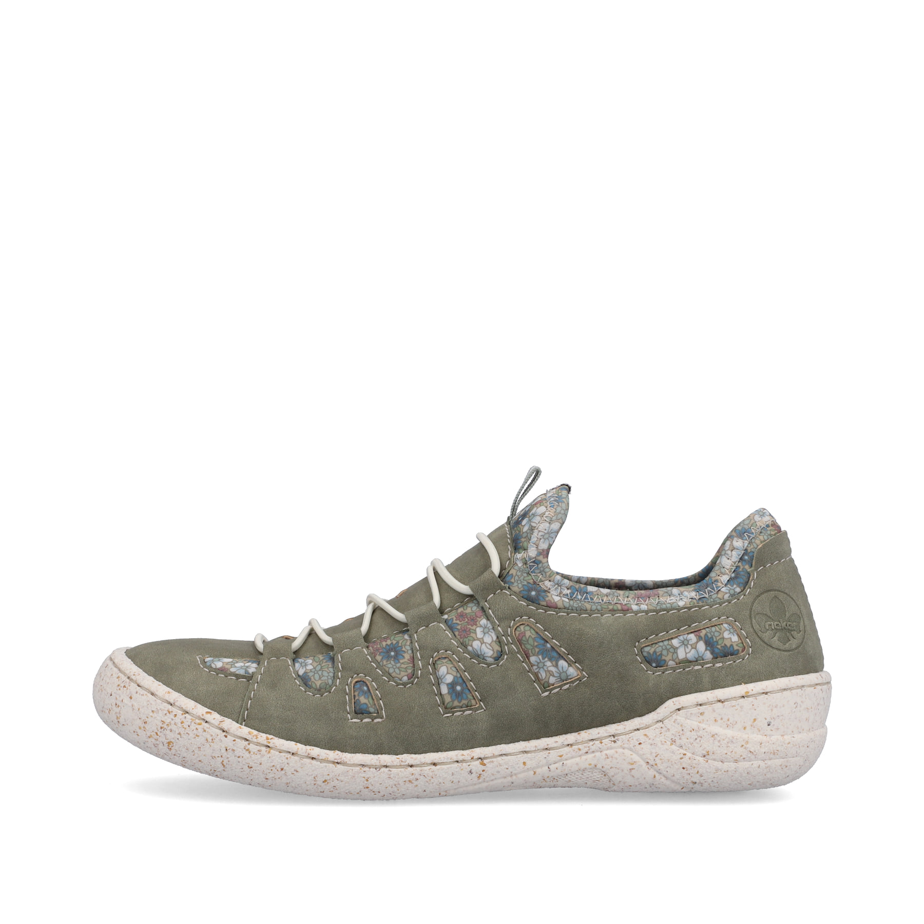 Rieker Damen Slipper olivgrün