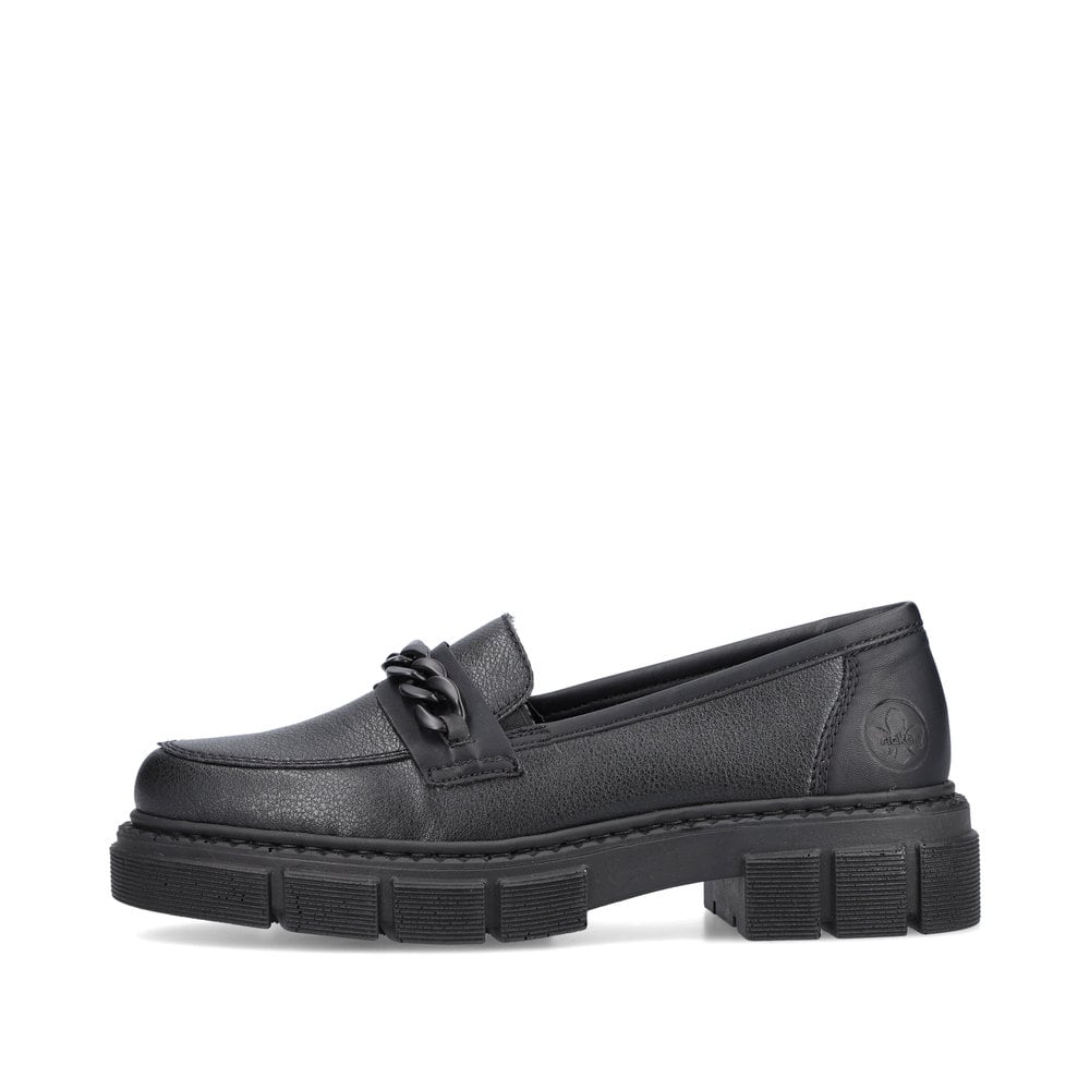 Rieker Damen Loafers tiefschwarz