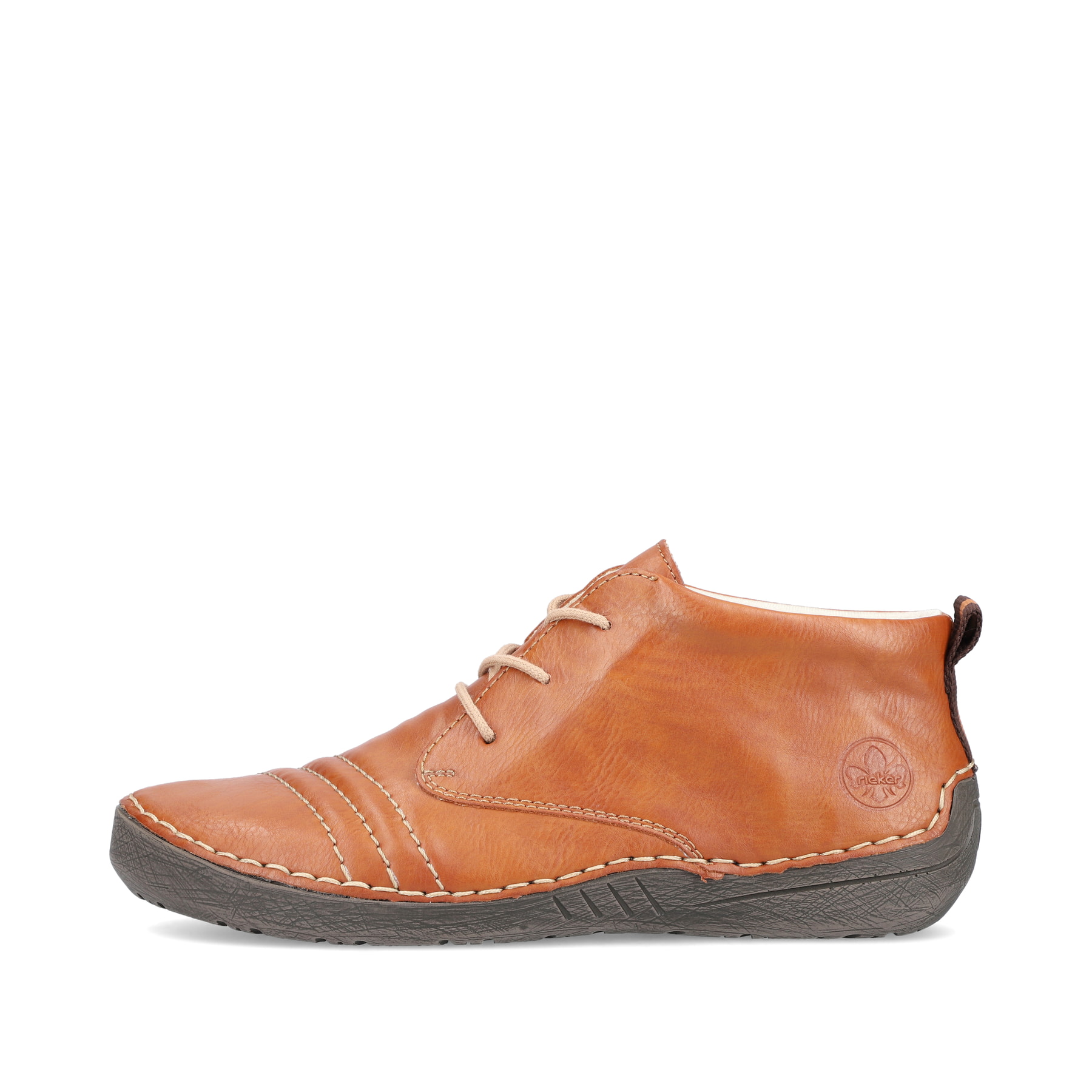Rieker Damen Schnürschuhe karamellbraun
