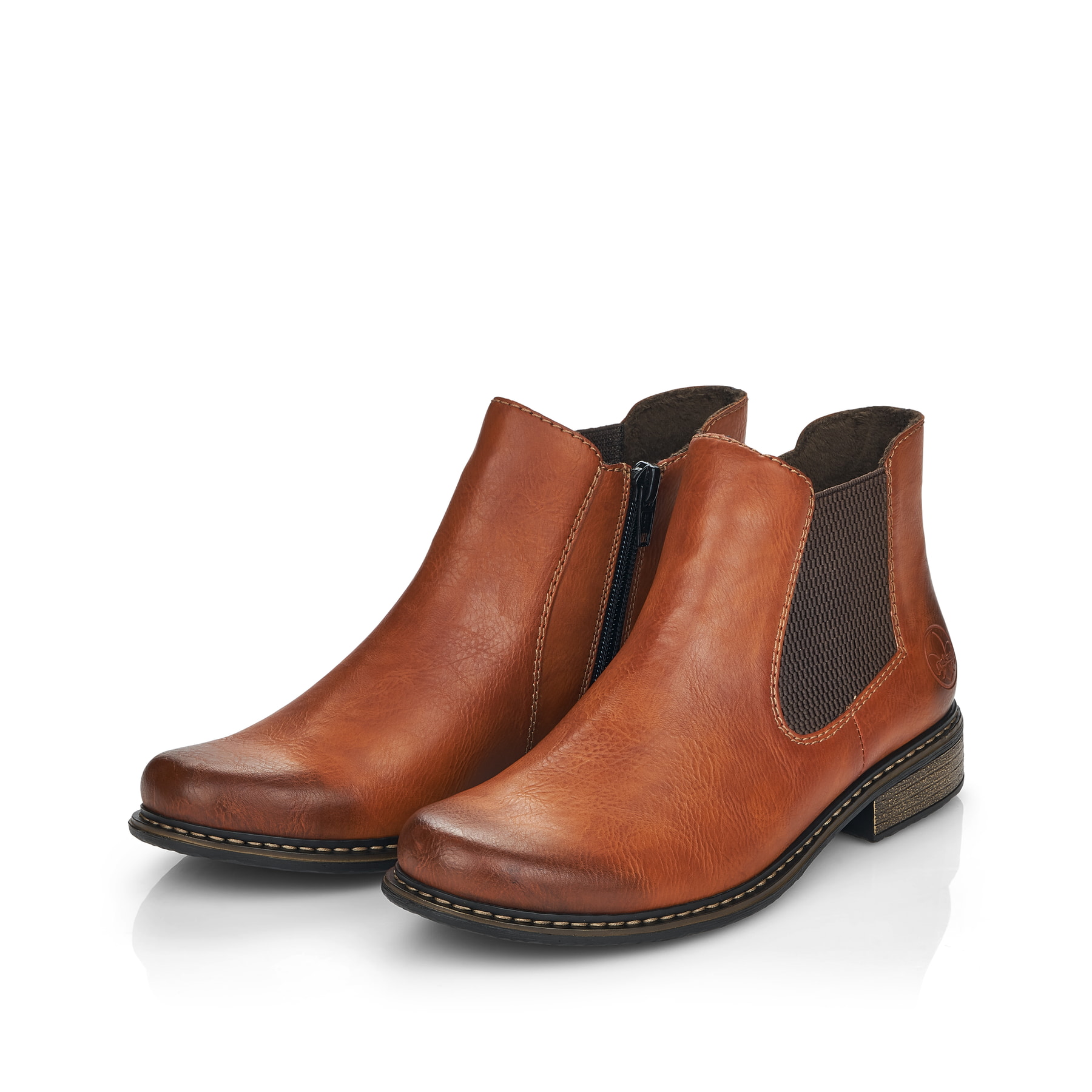 Rieker Damen Chelsea Boots nougatbraun