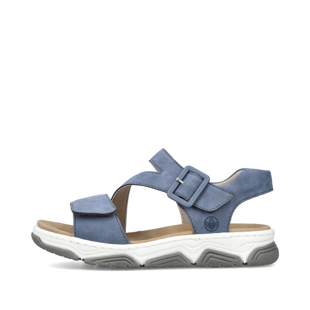 Rieker Damen Riemchensandalen schieferblau