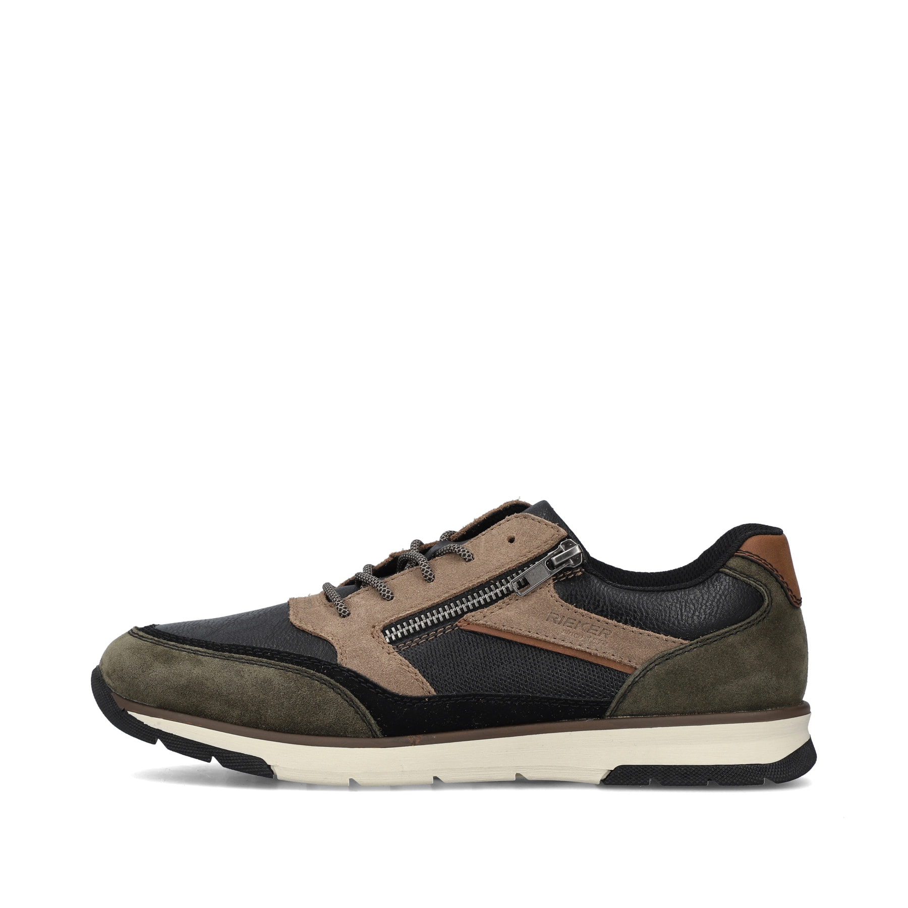 Rieker Herren Sneaker by Rieker schwarz-beige-grün