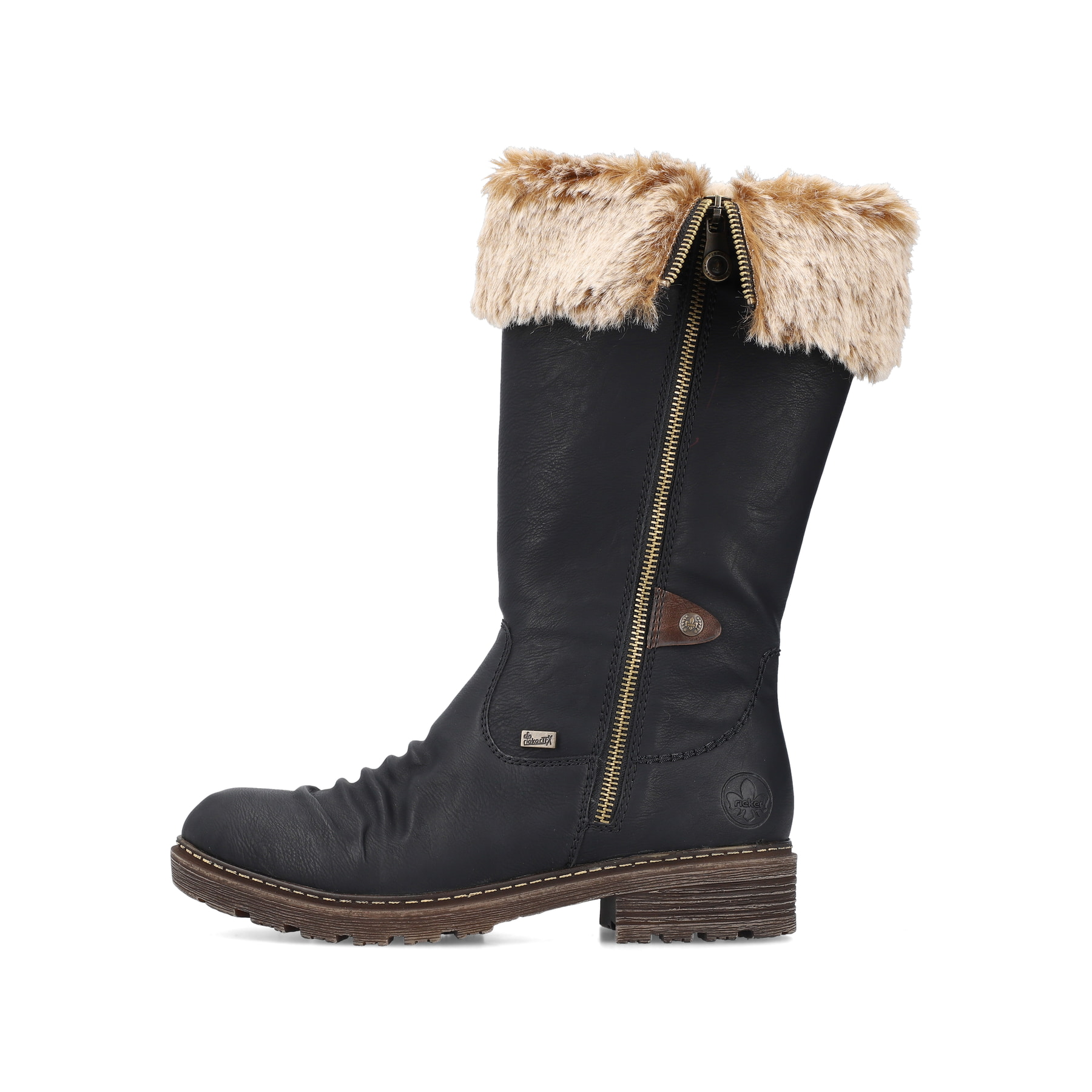 Rieker Damen Hochschaftstiefel nachtschwarz