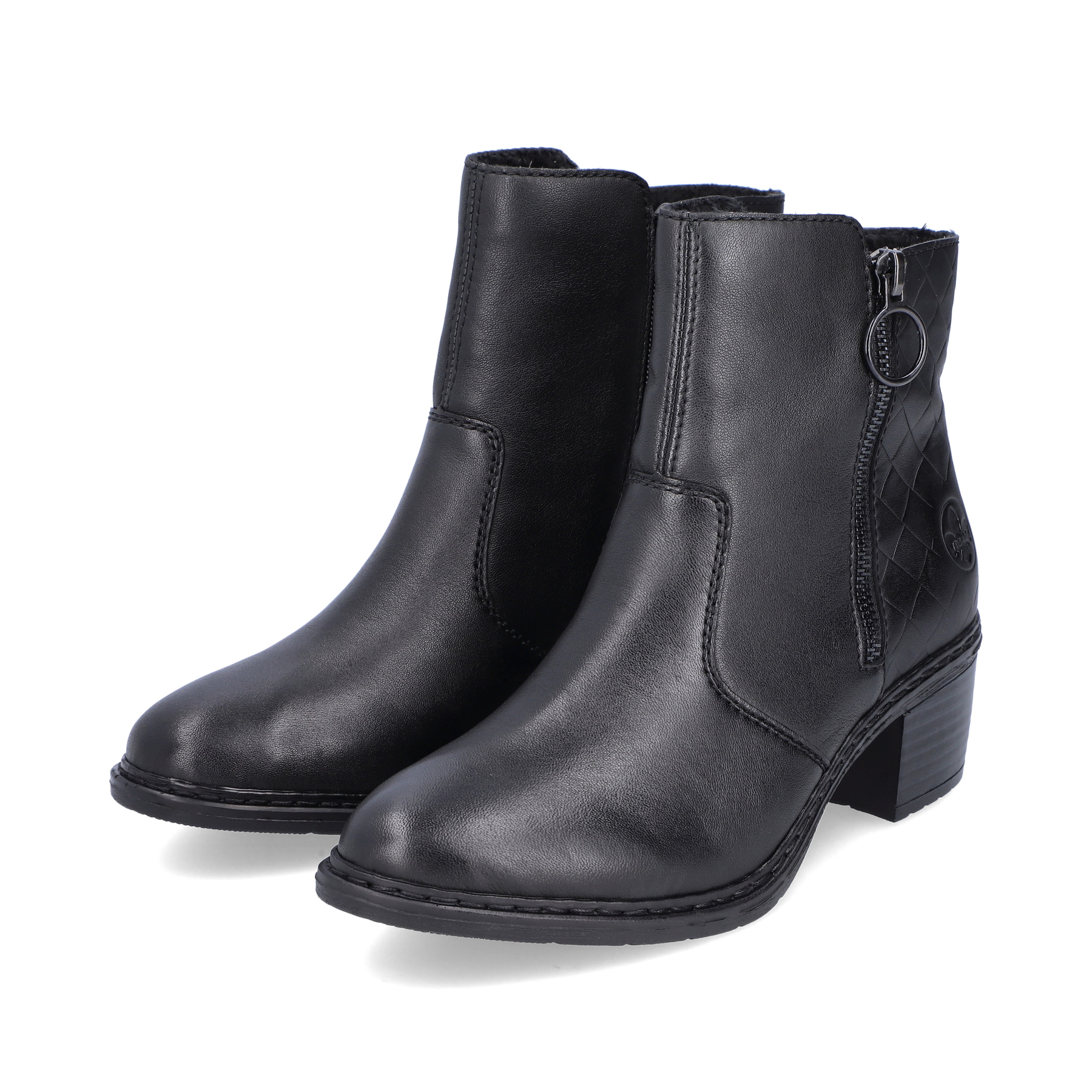 Rieker Damen Stiefeletten nachtschwarz