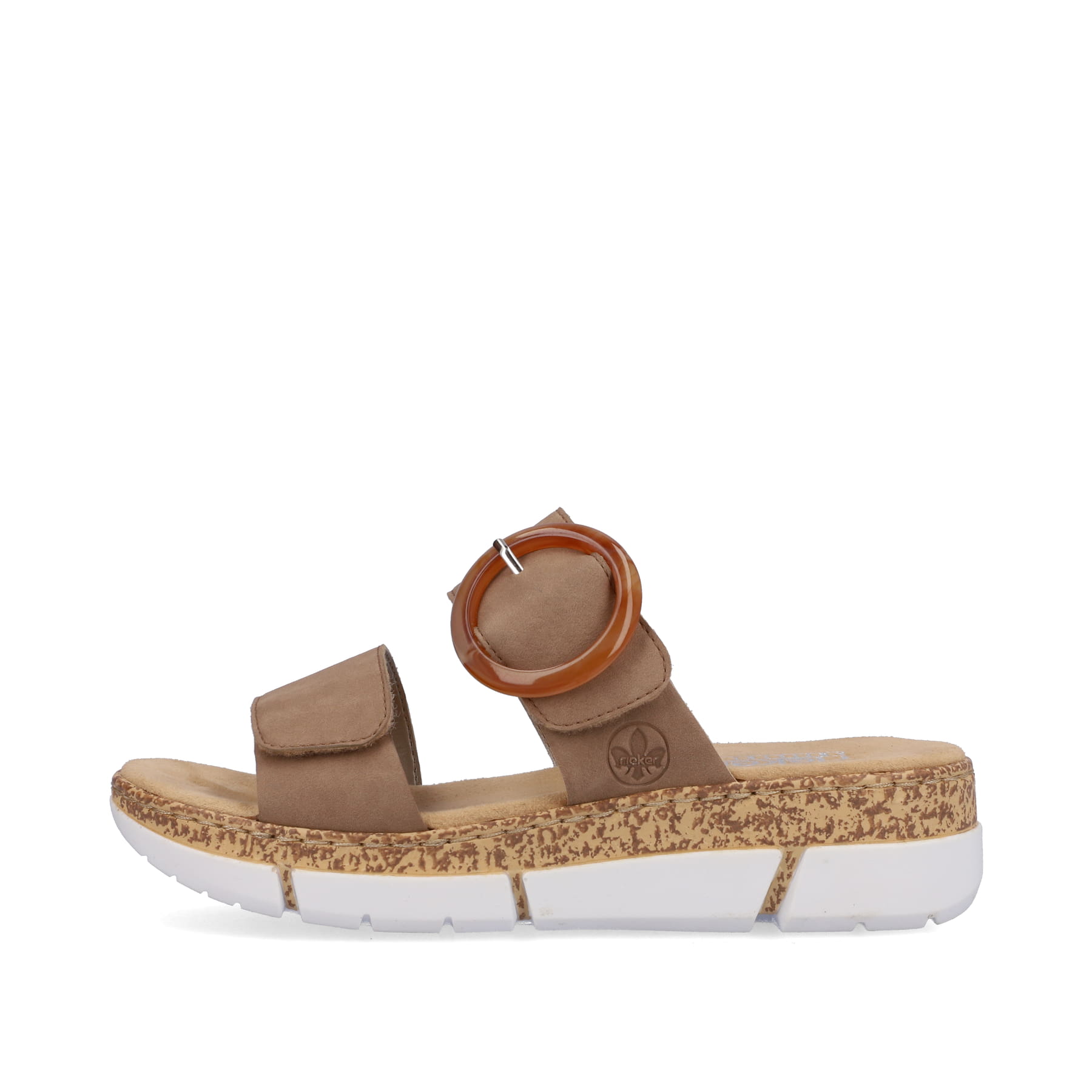 Rieker Damen Pantoletten sandbeige