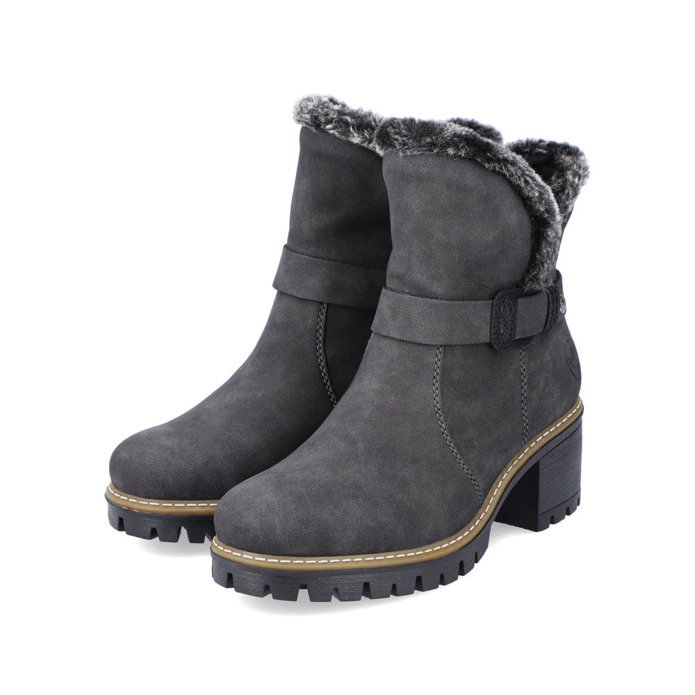 Rieker Damen Stiefeletten granitgrau