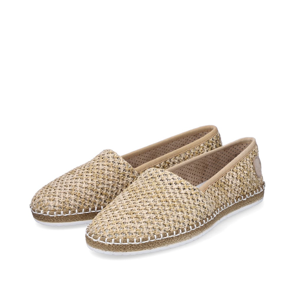 Rieker Damen Ballerinas sandbeige