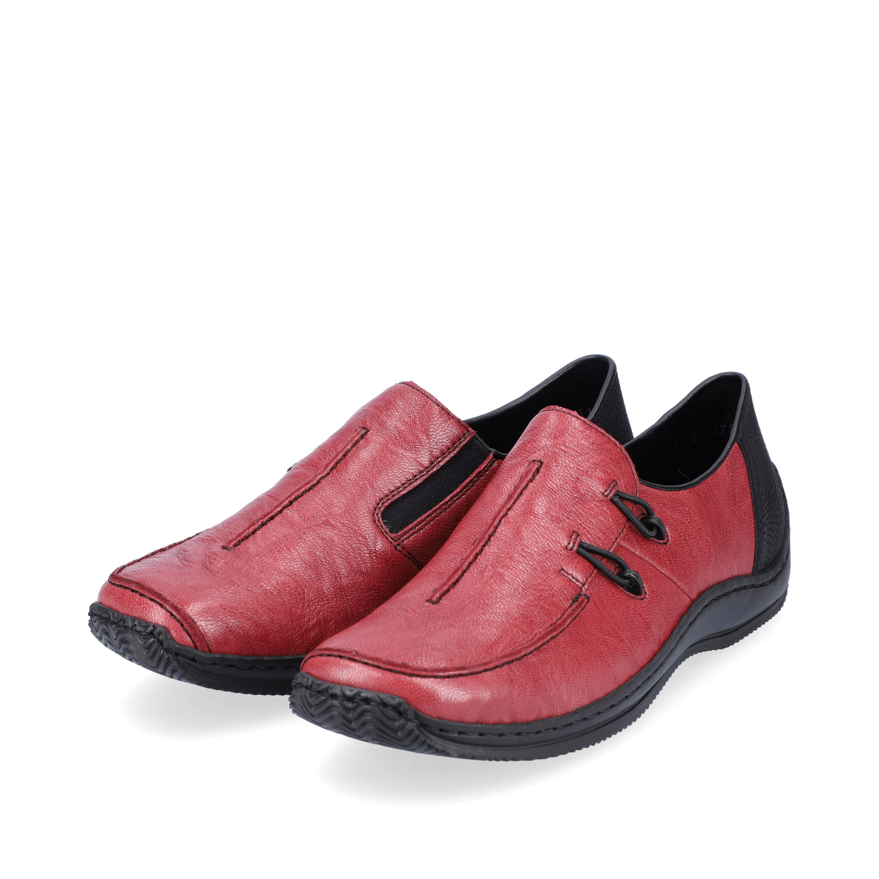 Rieker Damen Slipper rubinrot