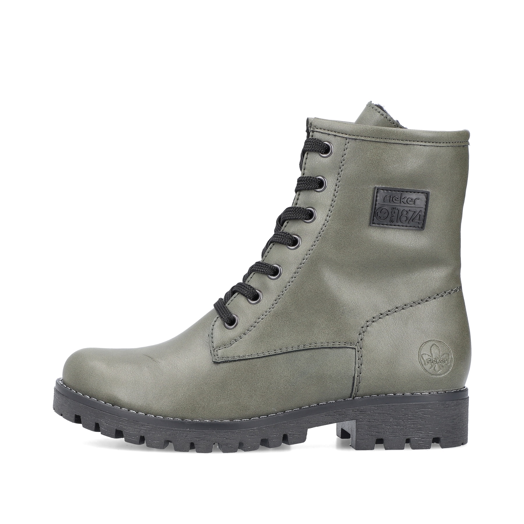 Rieker Damen Biker Boots graugrün