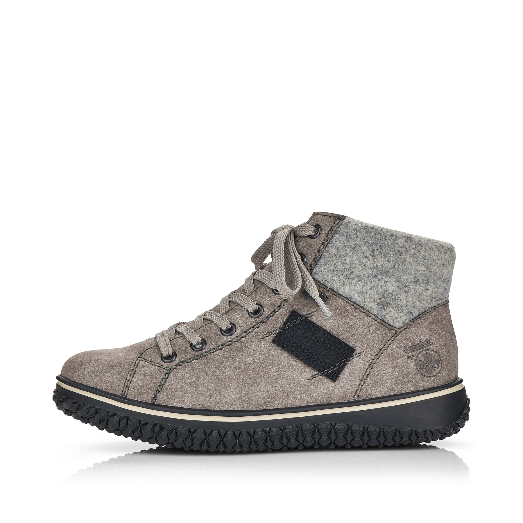 Rieker Damen Schnürschuhe platingrau