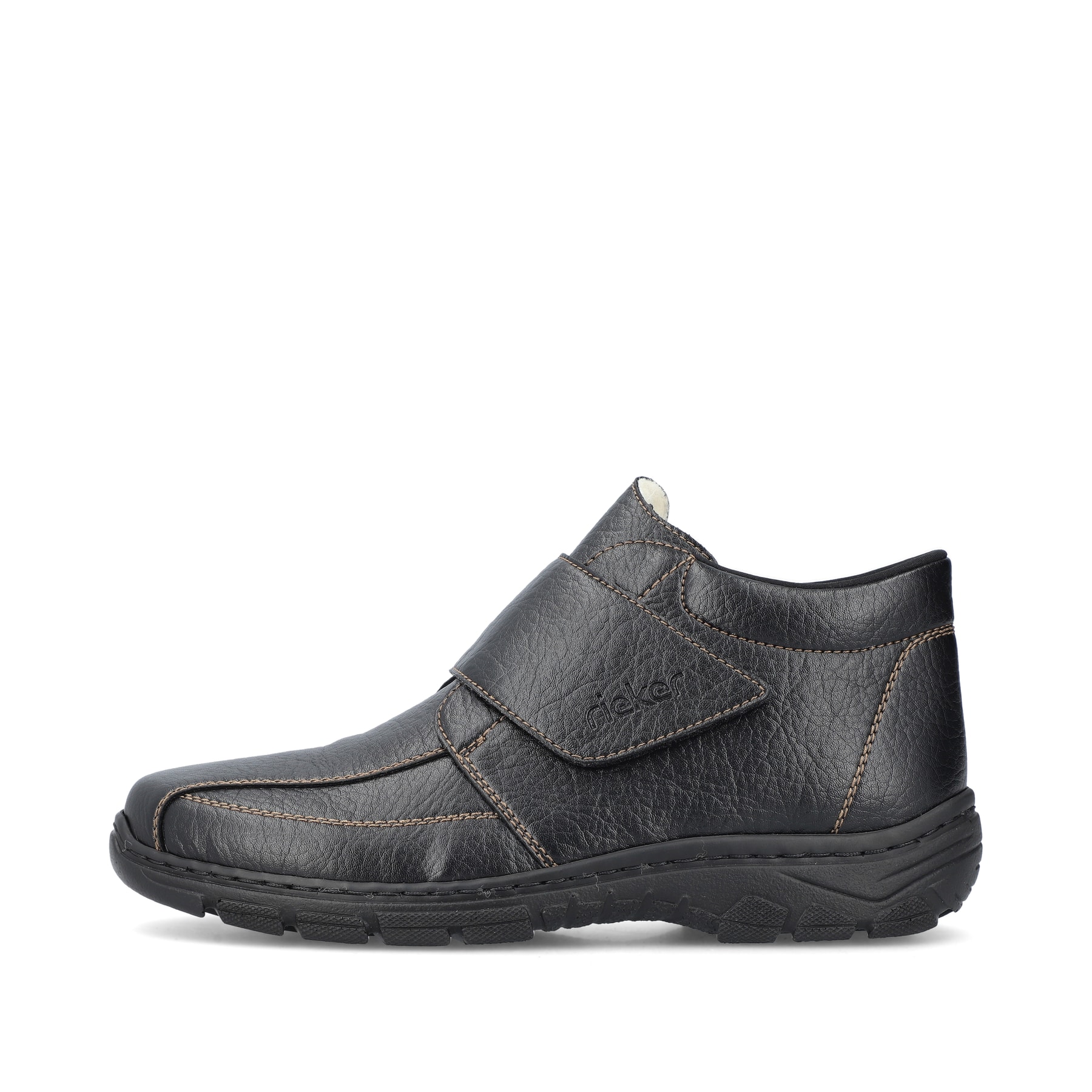 Rieker Herren Kurzstiefel glanzschwarz