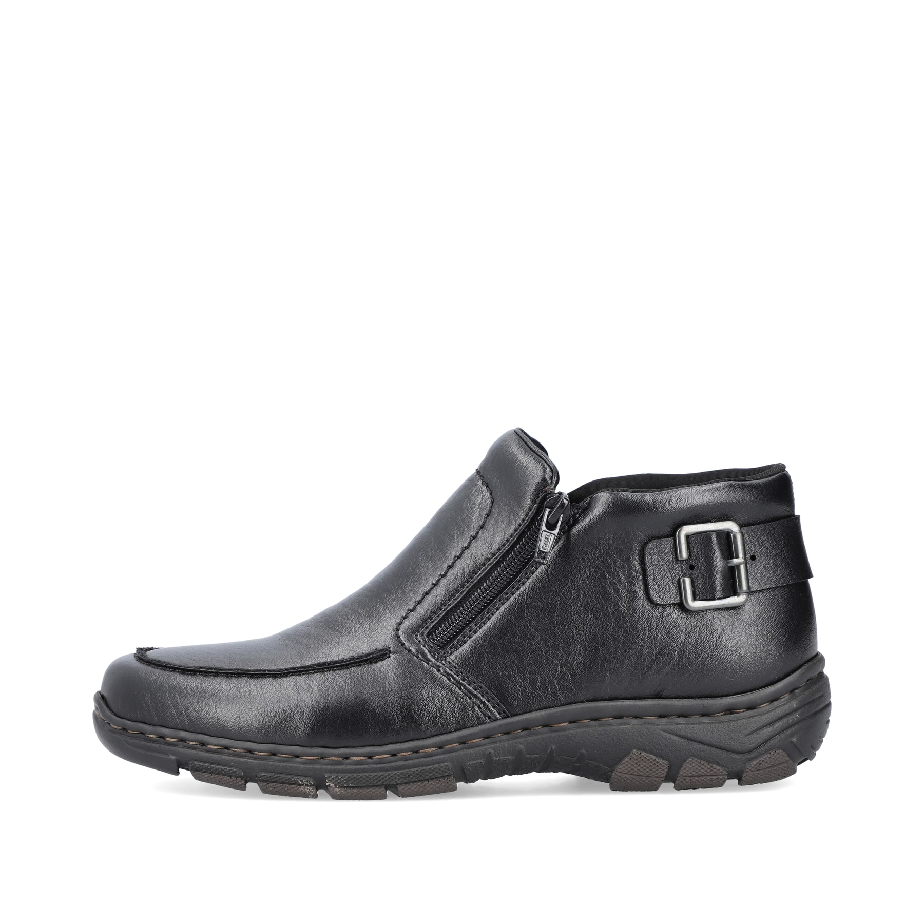 Rieker Herren Kurzstiefel glanzschwarz