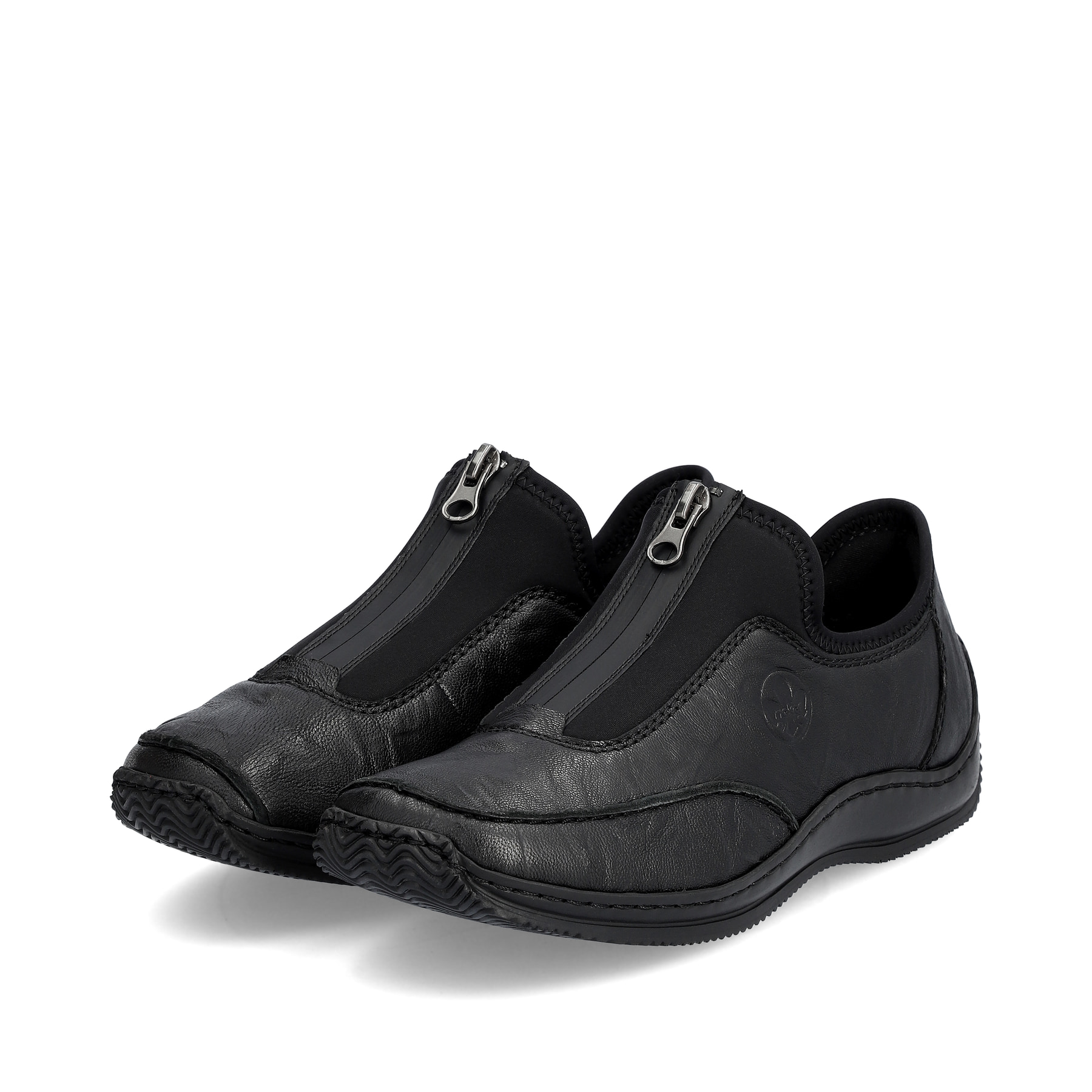 Rieker Damen Slipper mitternachtsschwarz