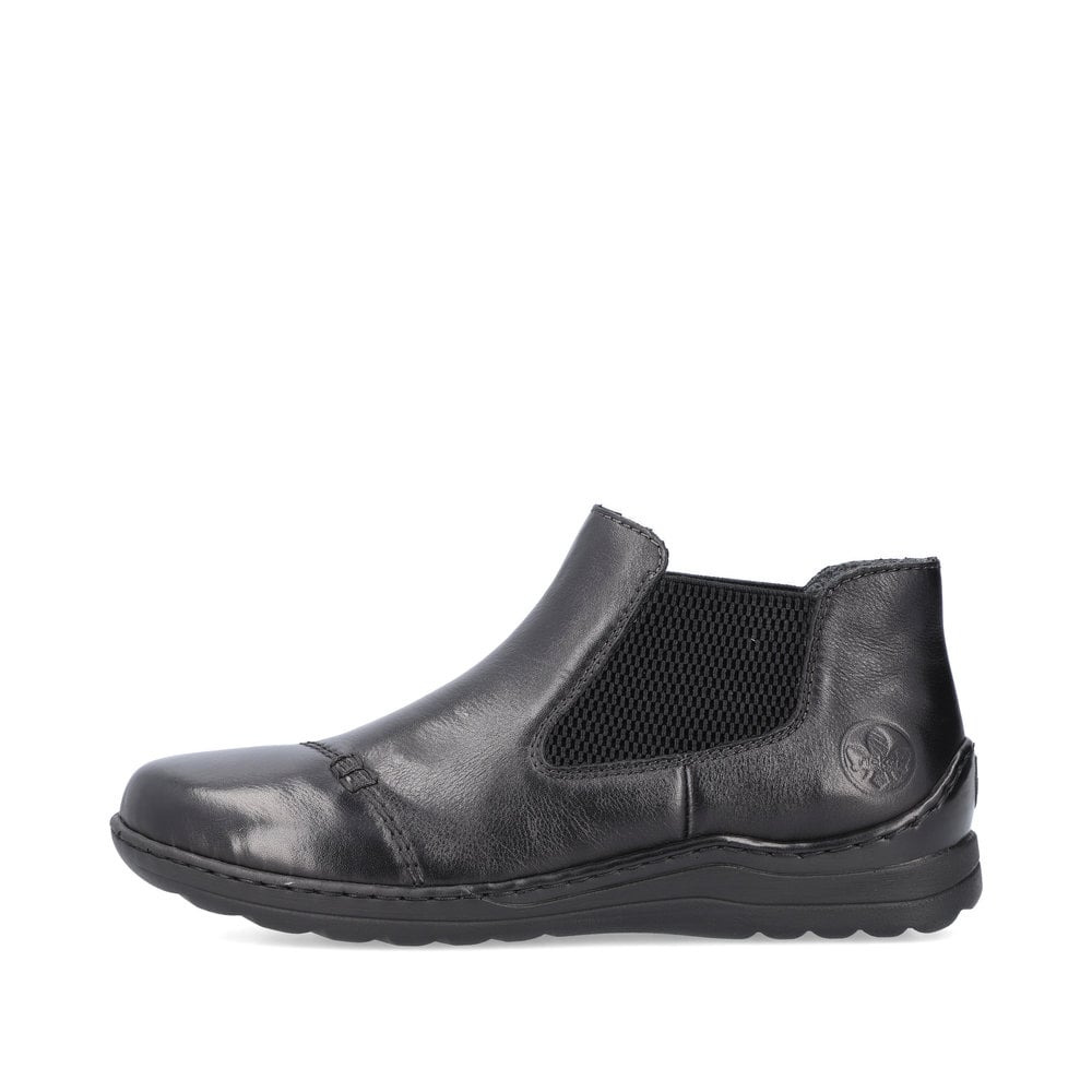 Rieker Damen Chelsea Boots glanzschwarz