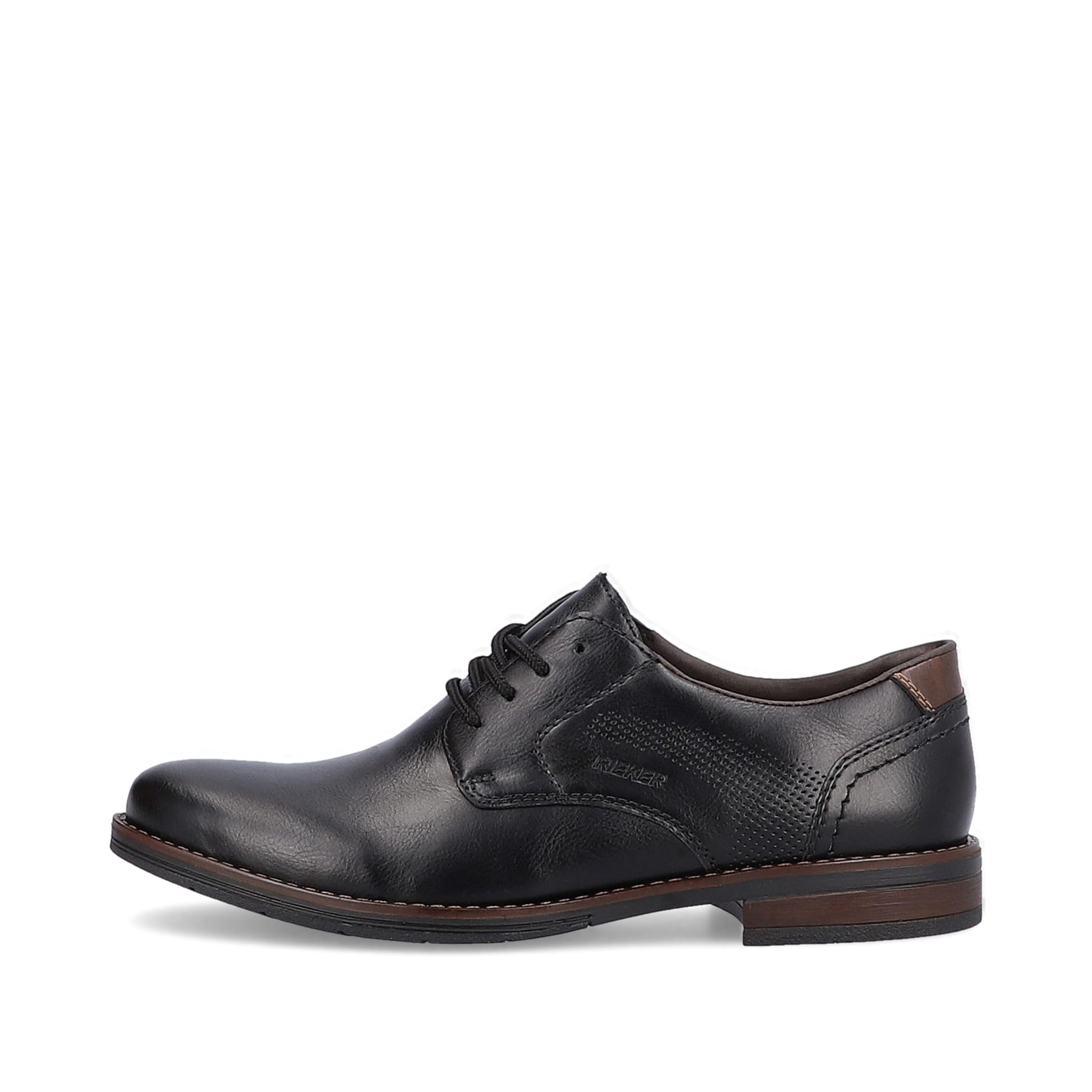 Rieker Herren Schnürschuhe mitternachtsschwarz