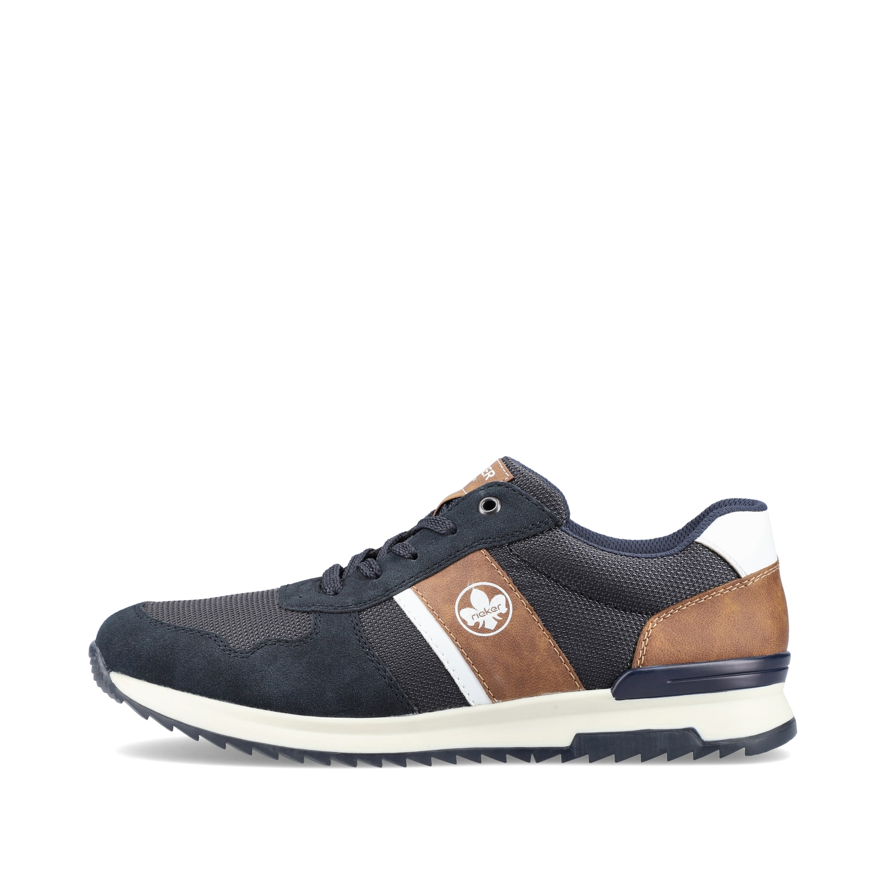 Rieker Herren Schnürschuhe blau-braun