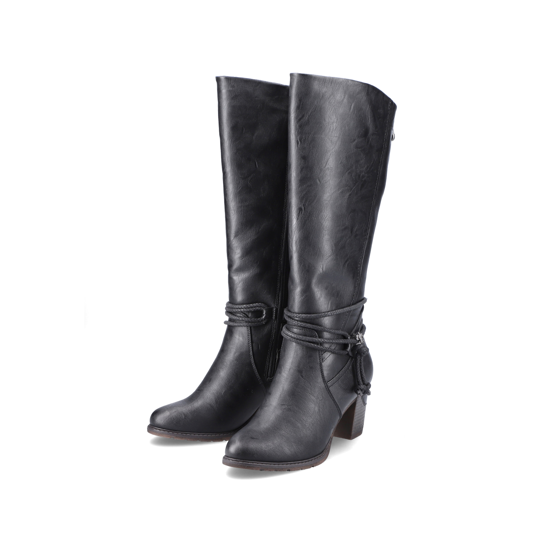 Rieker Damen Langschaftstiefel tiefschwarz