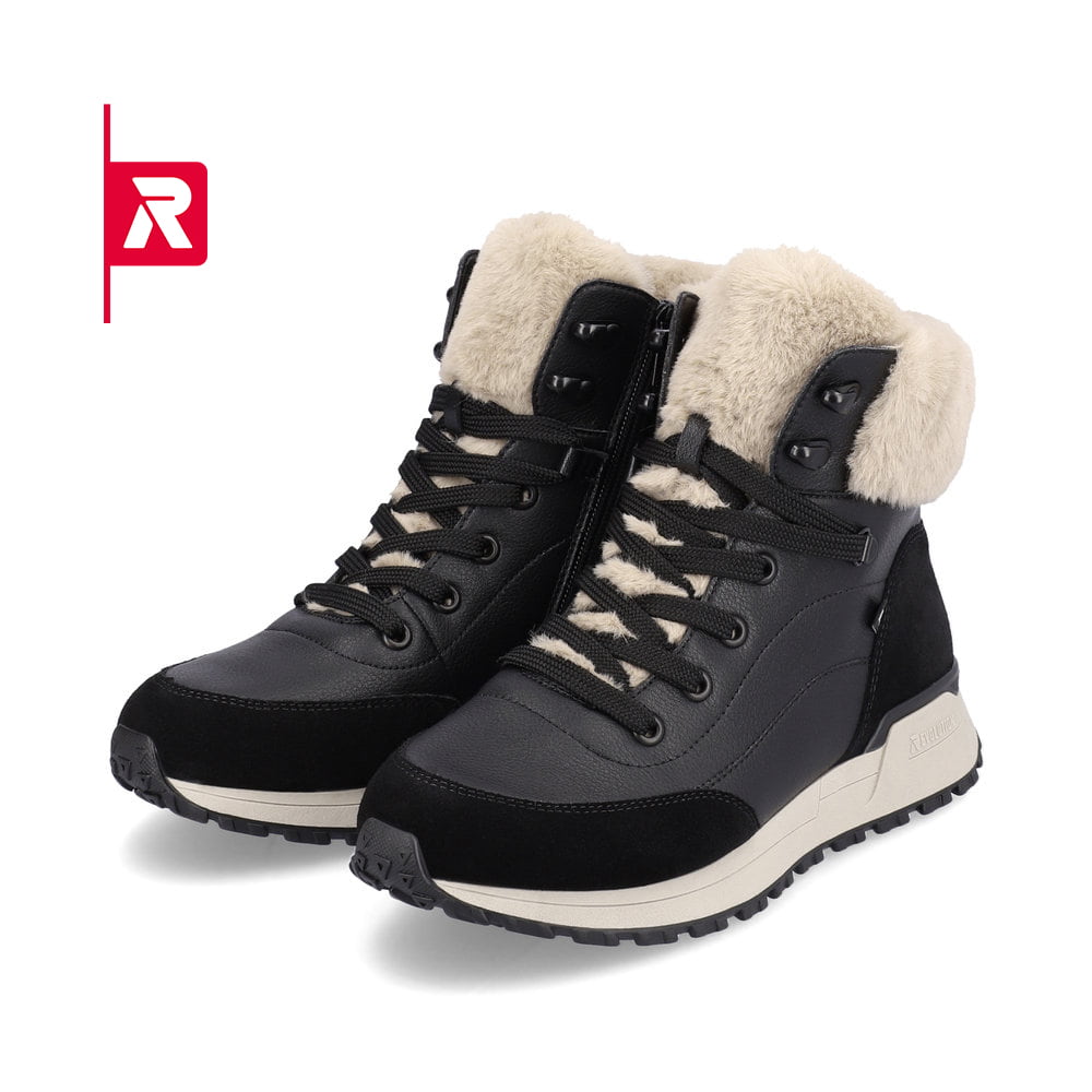 Rieker EVOLUTION Damen Stiefel midnight-black stone-grey