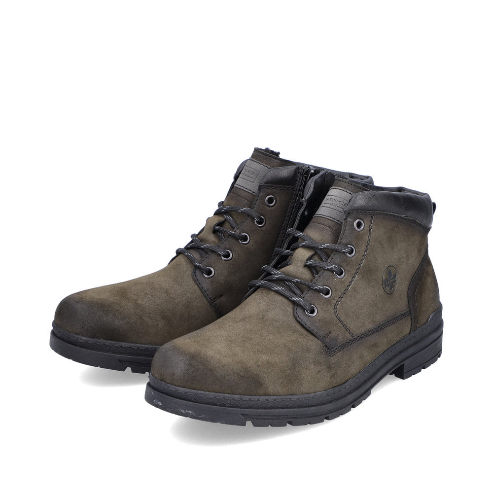 Rieker Herren Schnürstiefel khakigrün
