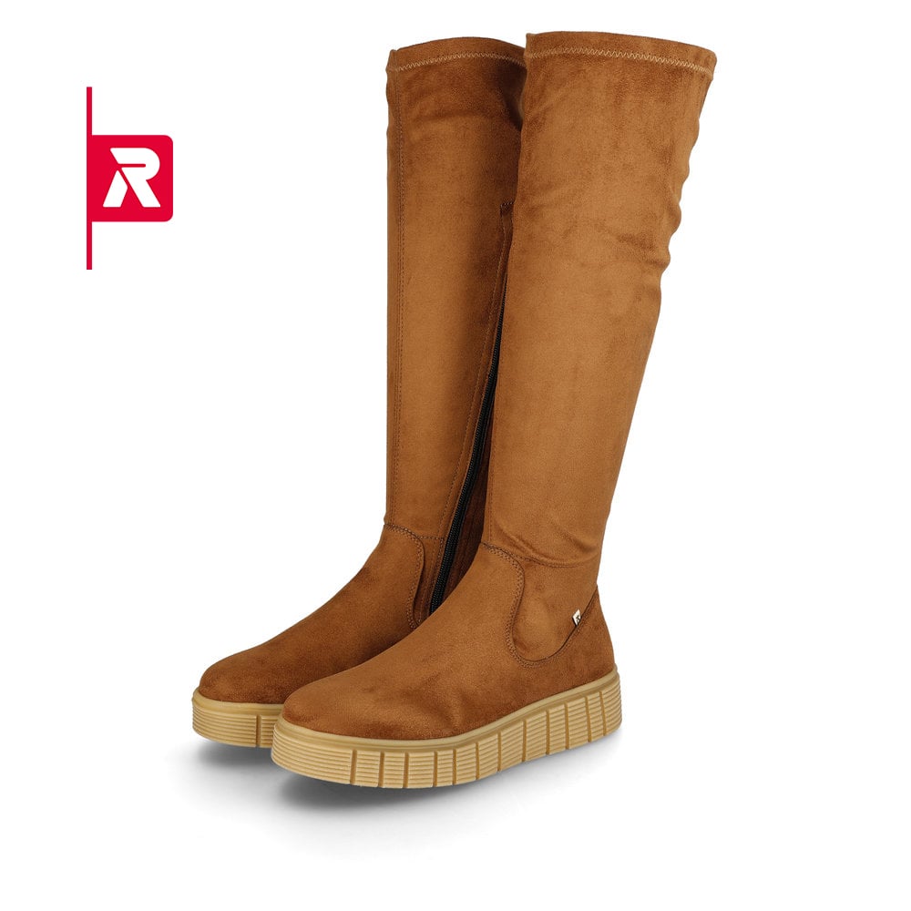 Rieker EVOLUTION Damen Hochschaftstiefel caramel brown