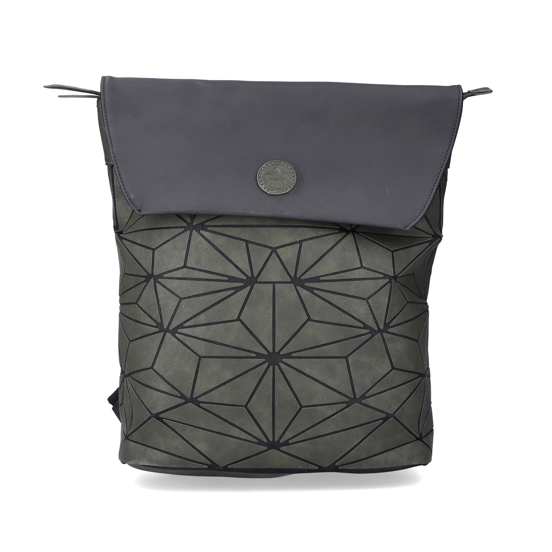 Rieker Damen Rucksack olivgrün-stahlschwarz