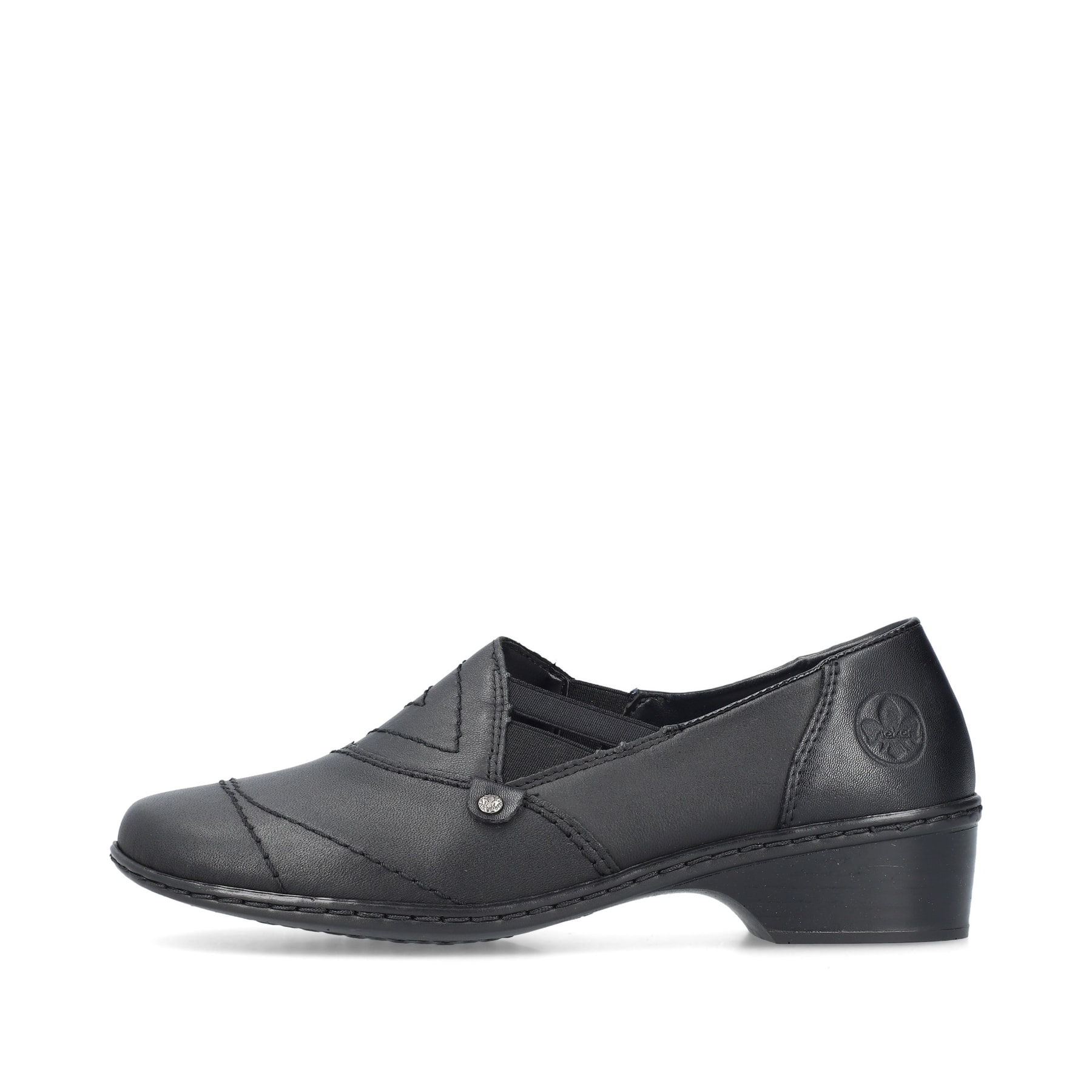 Rieker Damen Slipper nachtschwarz