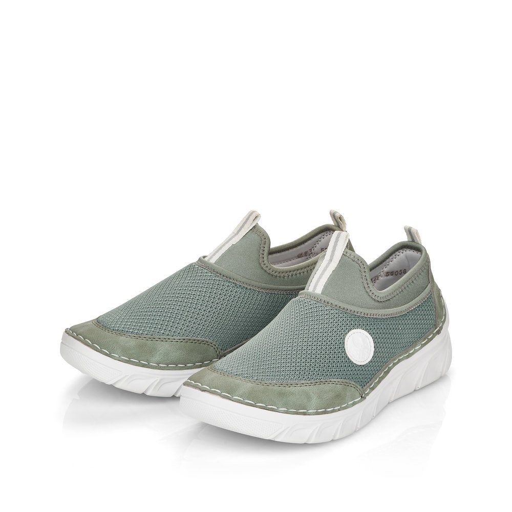 Rieker Damen Slipper mintgrün