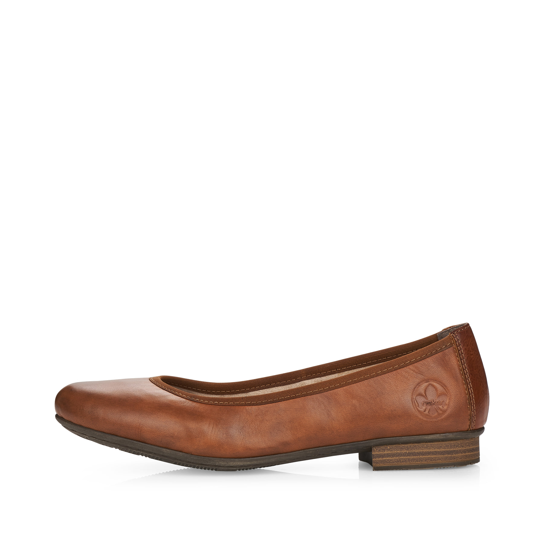 Rieker Damen Ballerinas kastanienbraun