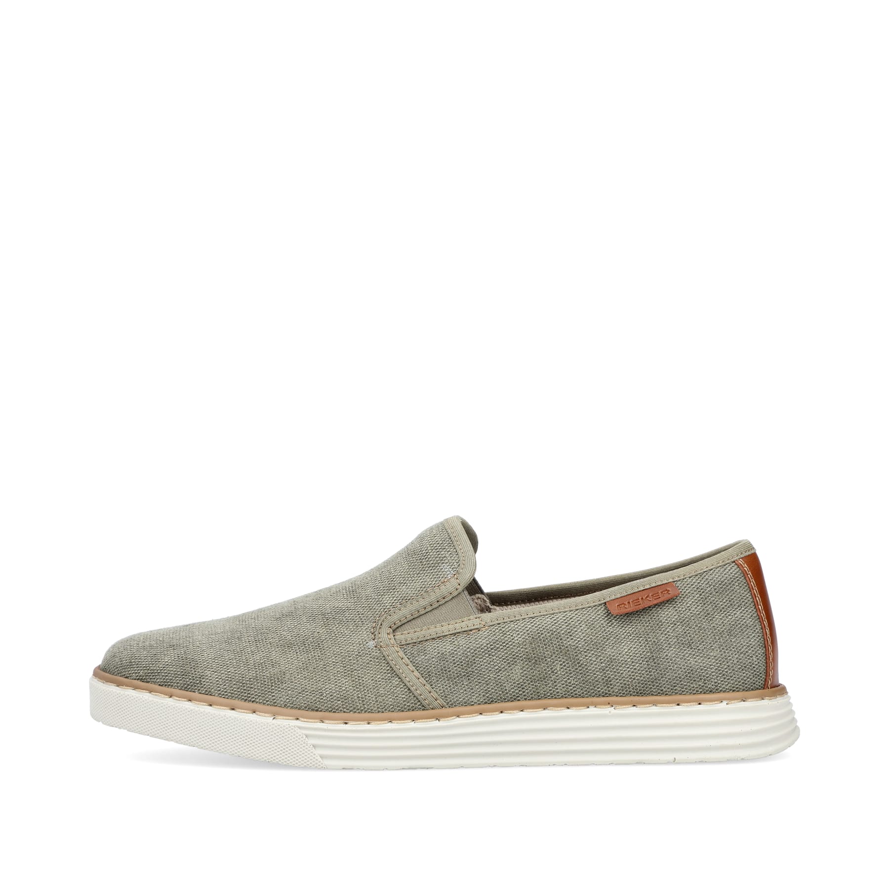 Rieker Herren Slipper grüngrau