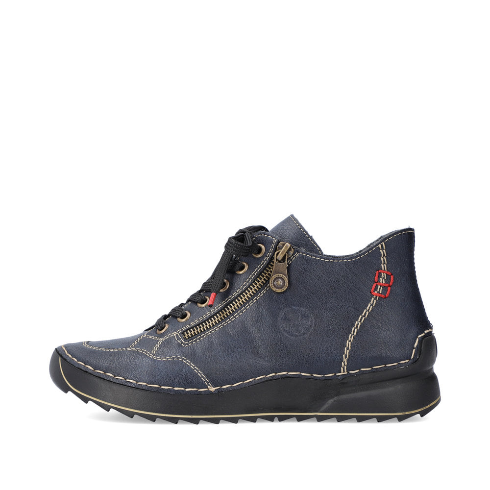 Rieker Damen Schnürschuhe schieferblau