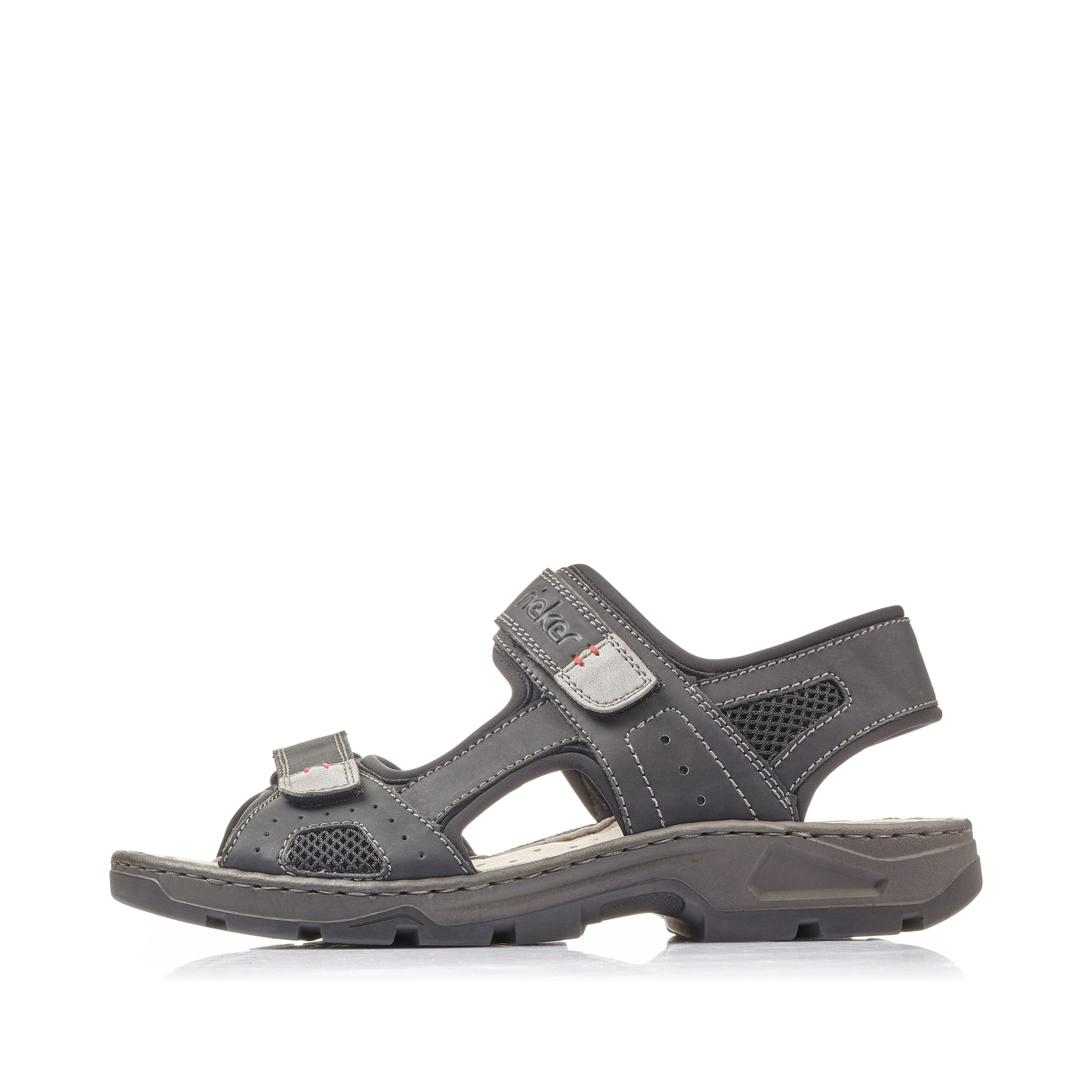 Rieker Herren Sandalen graphitschwarz