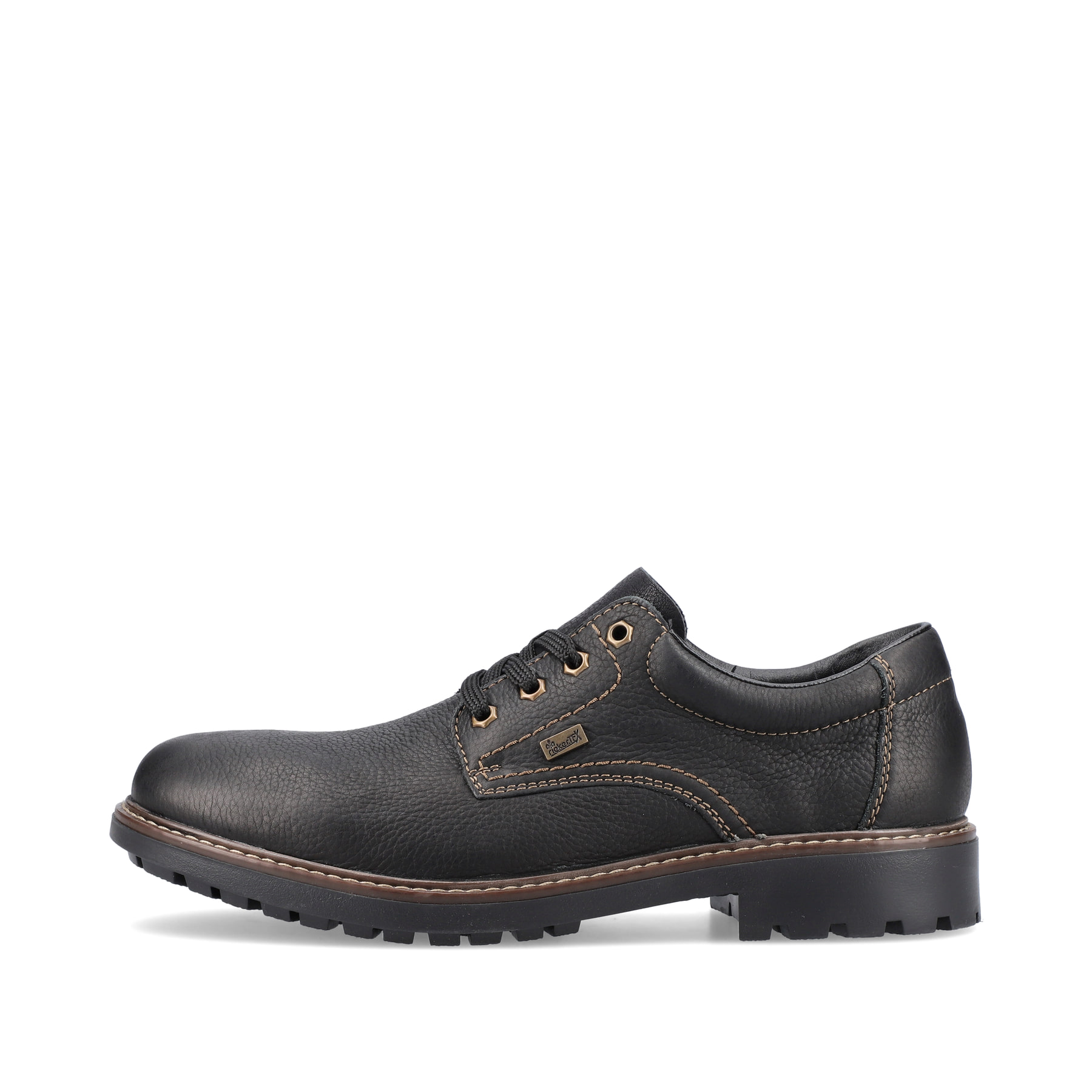 Rieker Herren Schnürschuhe tiefschwarz