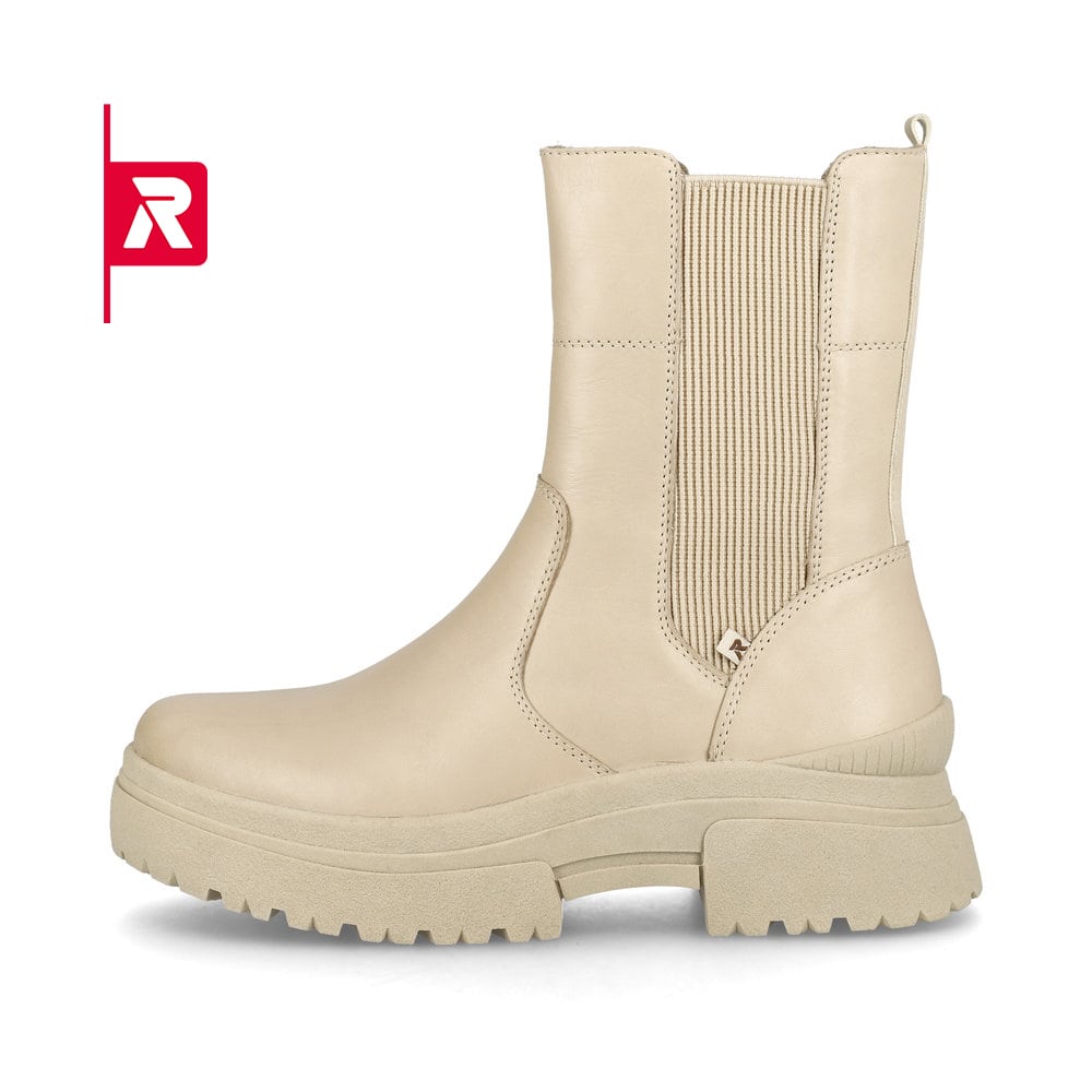 Rieker EVOLUTION Damen Chelsea Boots creme beige