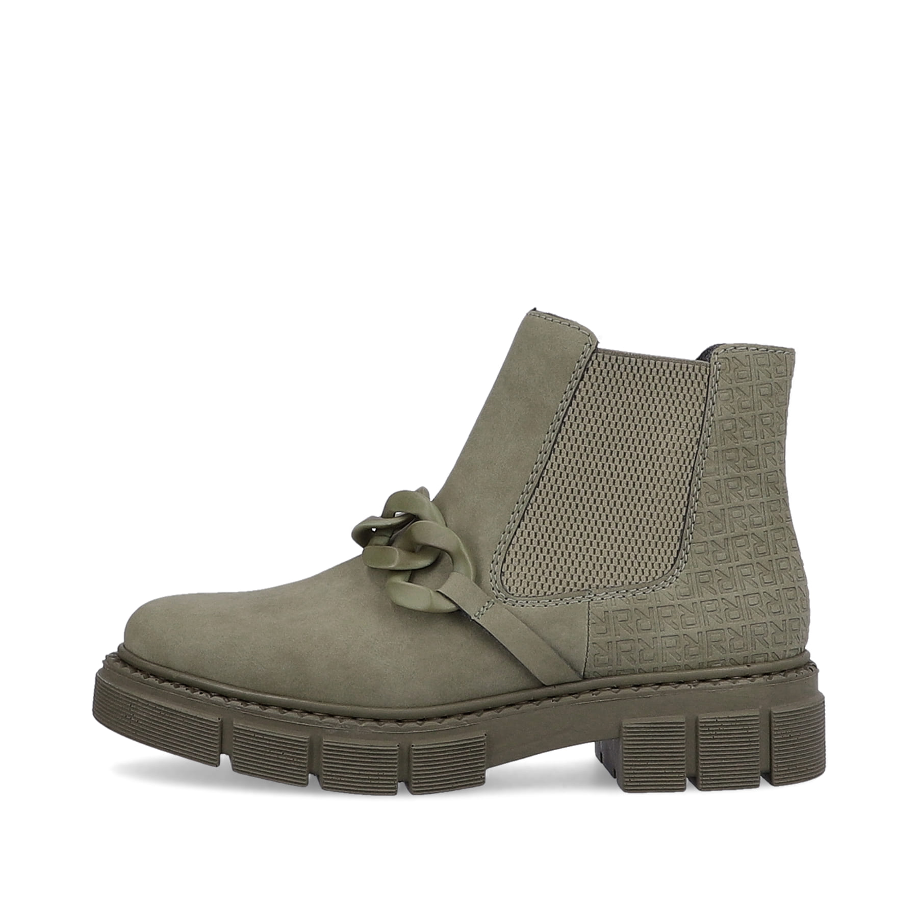 Rieker Damen Chelsea Boots armeegrün