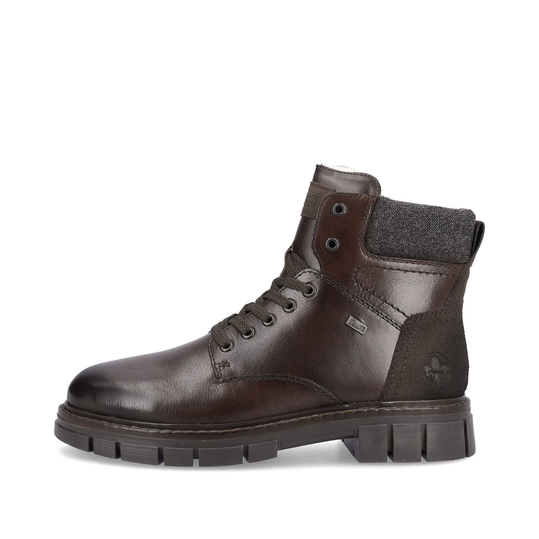 Rieker Herren Schnürstiefel dunkelbraun