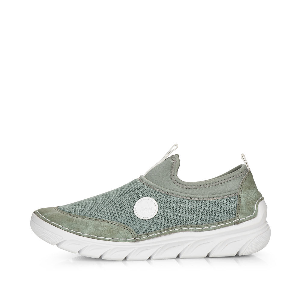 Rieker Damen Slipper mintgrün